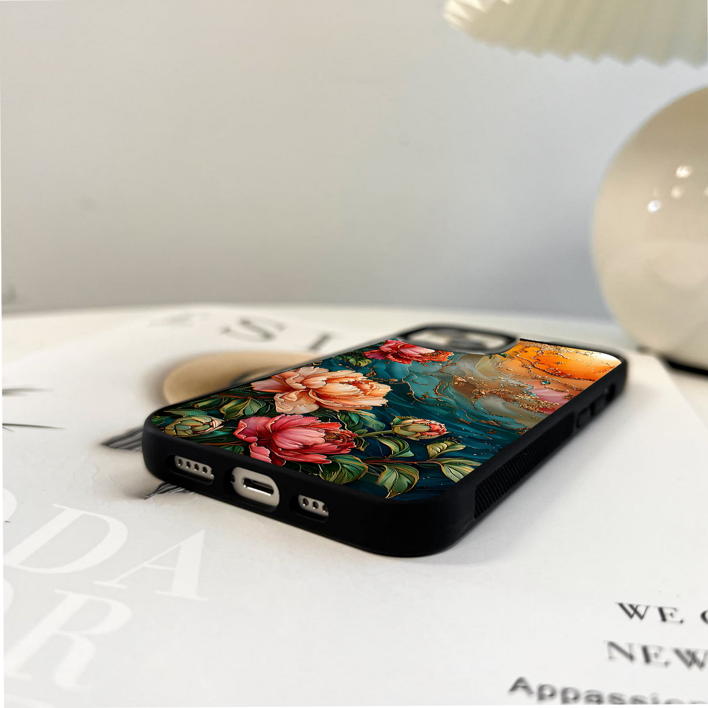 Sunset Garden Bloom Glass Case