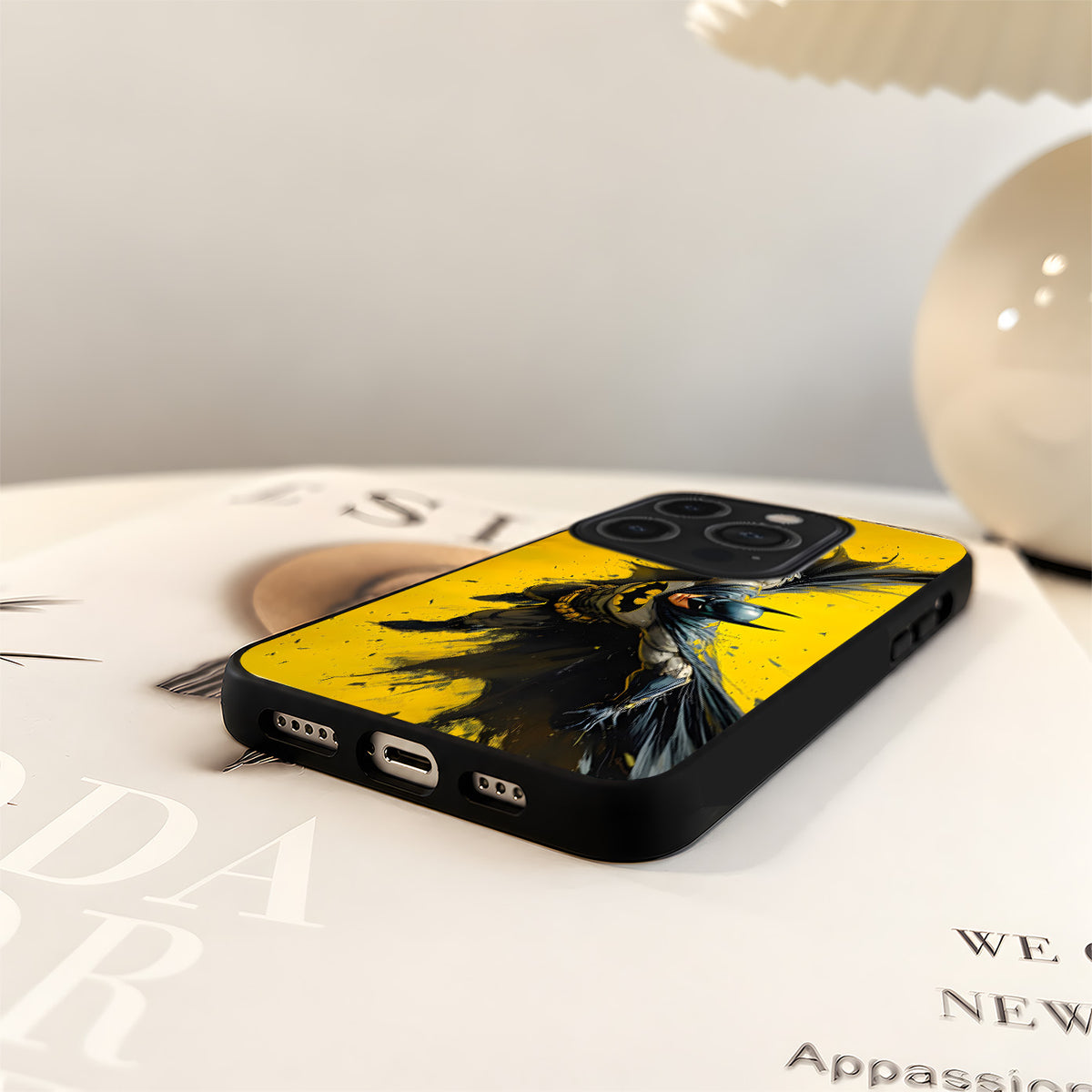Batman Yellow Flight Glass Case