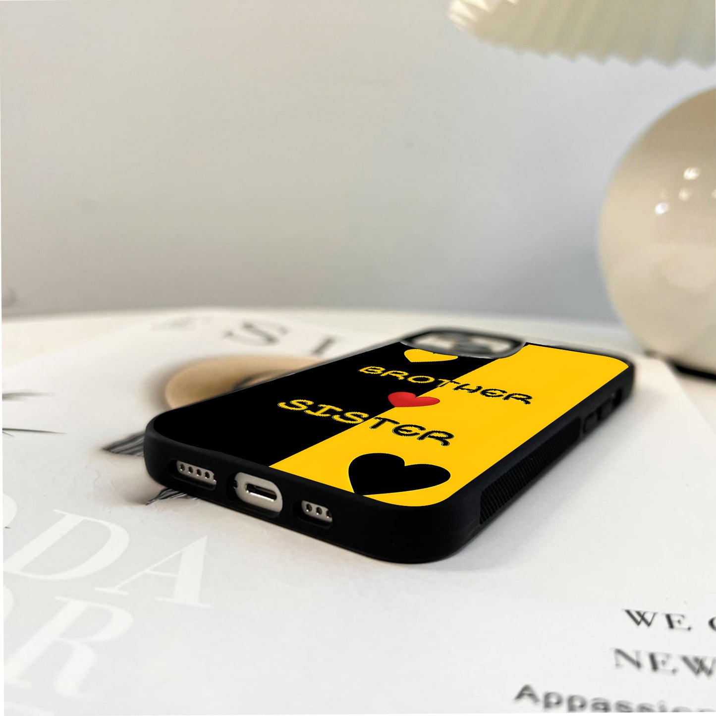 Golden Sibling Bond Glass Case