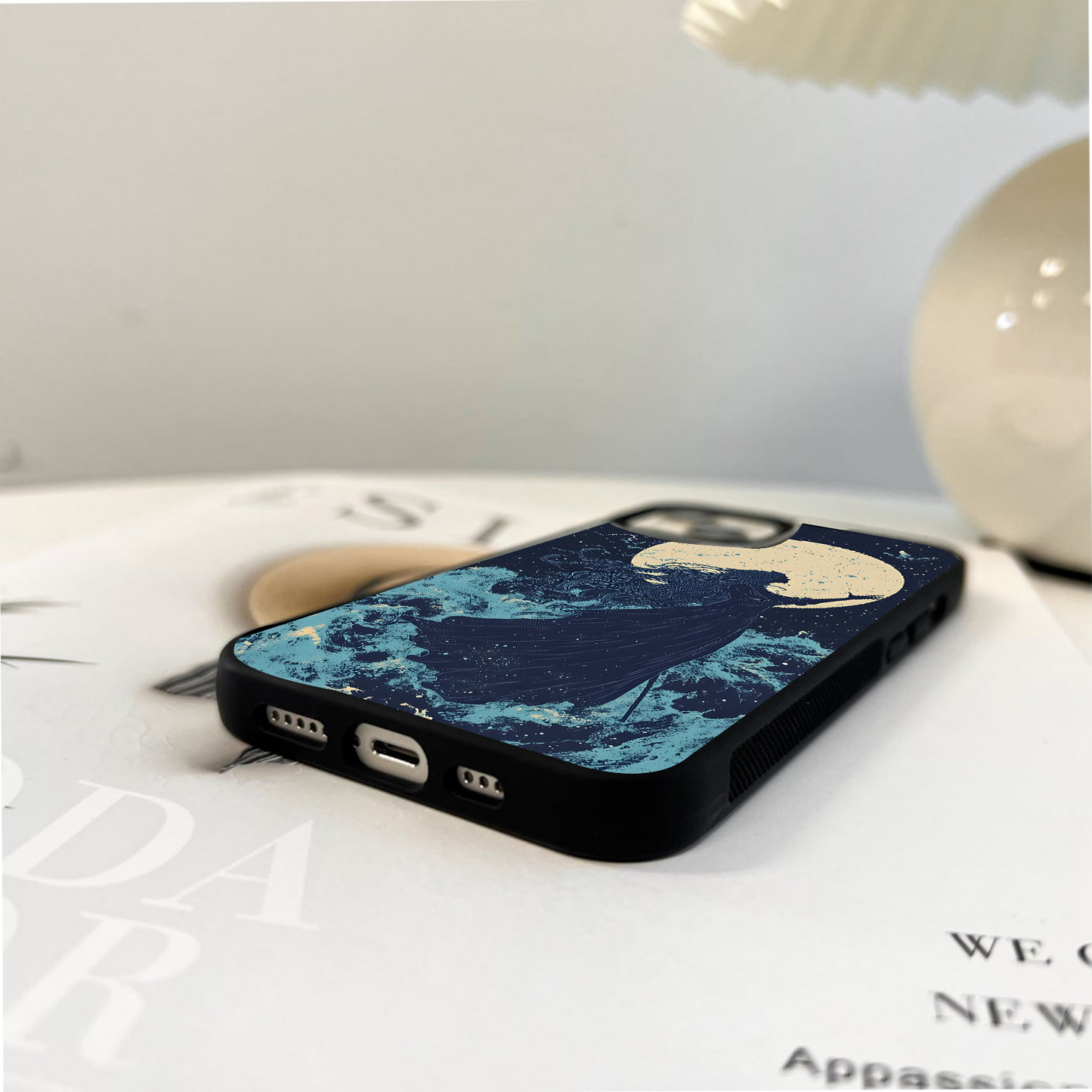 Crimson water Art Glass Case