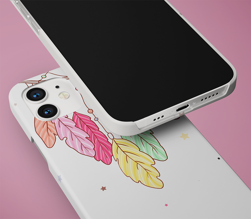 ধারক সঙ্গে পীচ পাতলা কেস কভার