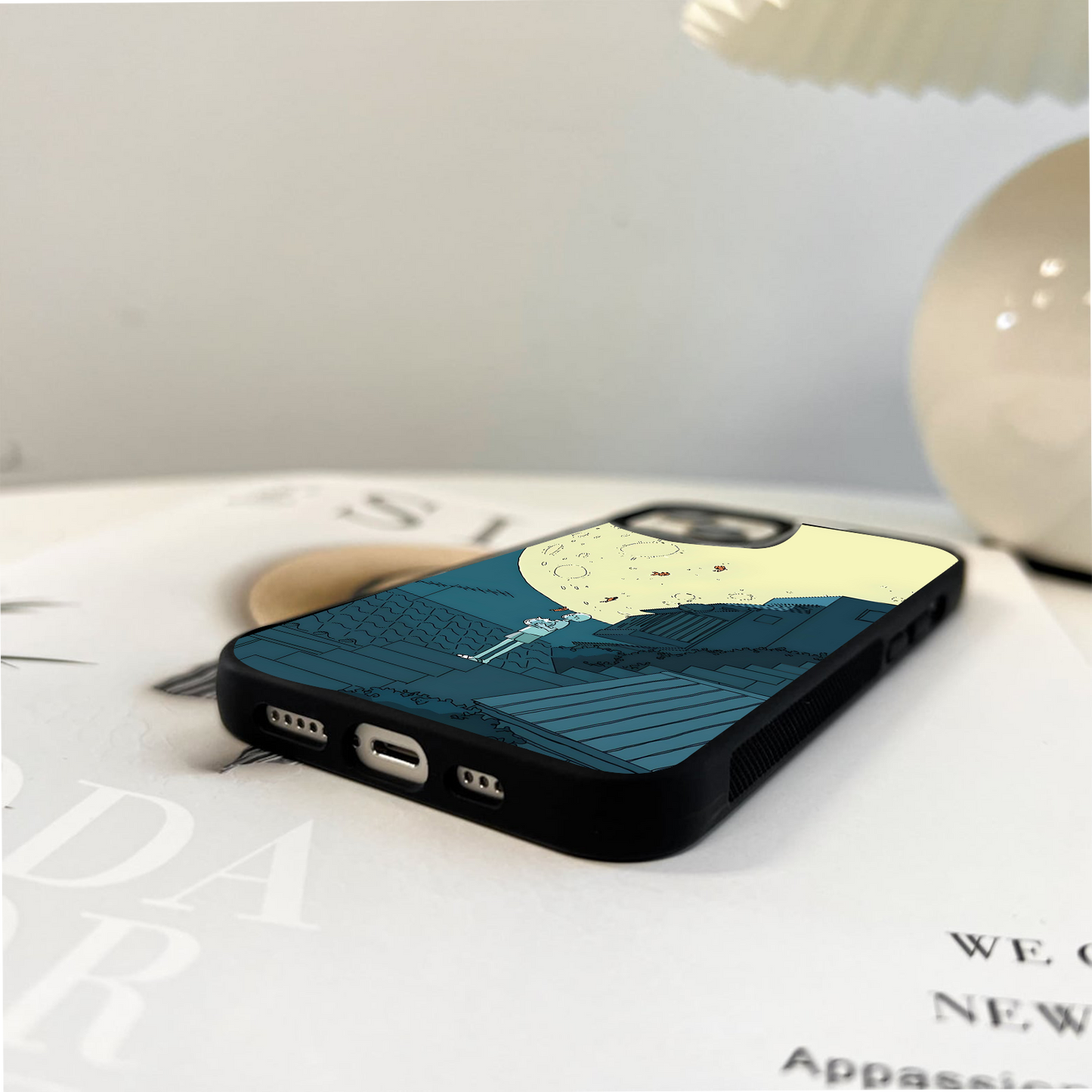 Goldfish Lunar Drift Glass Case