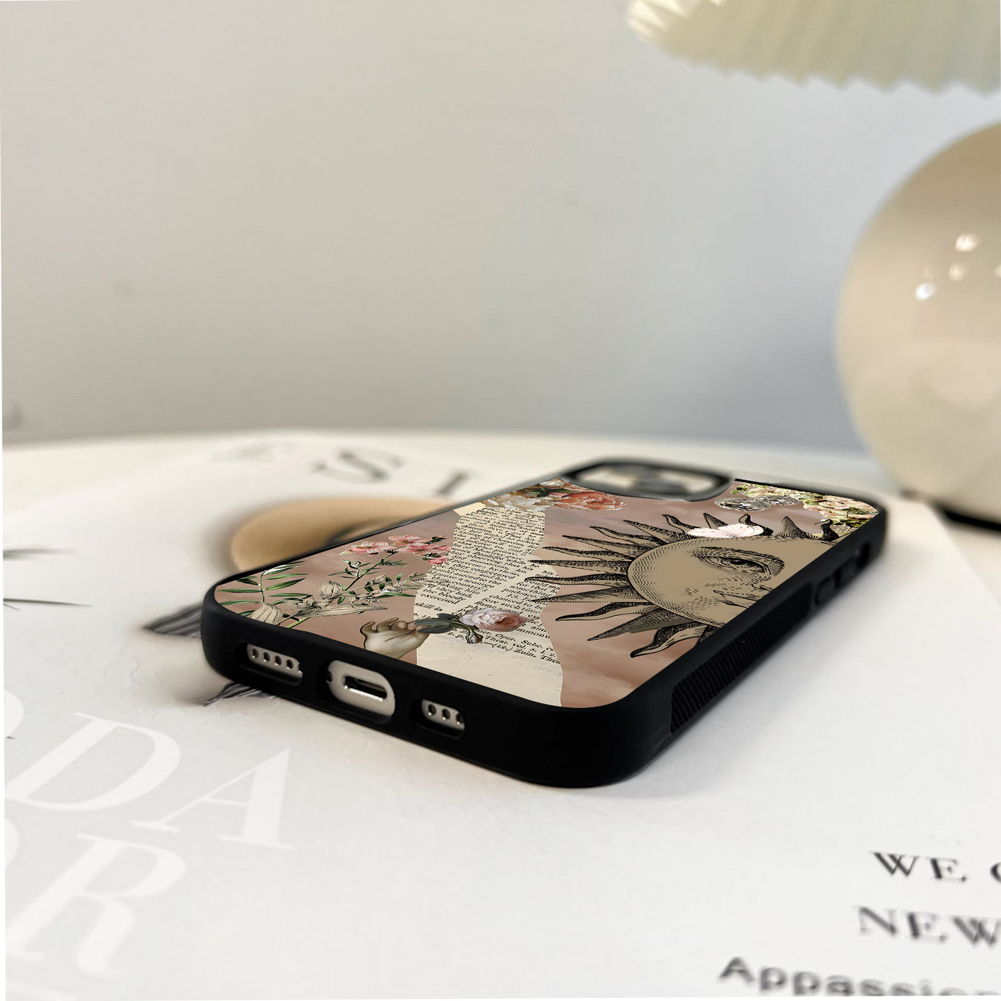 Boho Mystic Bloom Glass Case