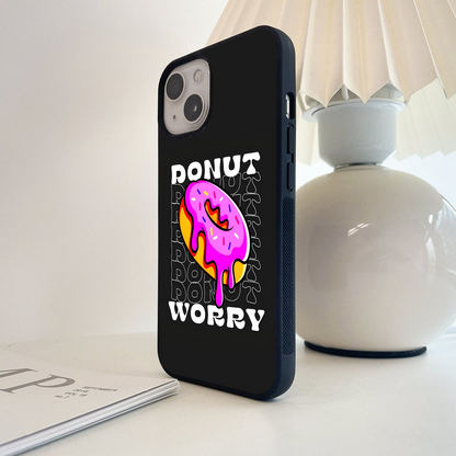 Donut Worry Glass Case