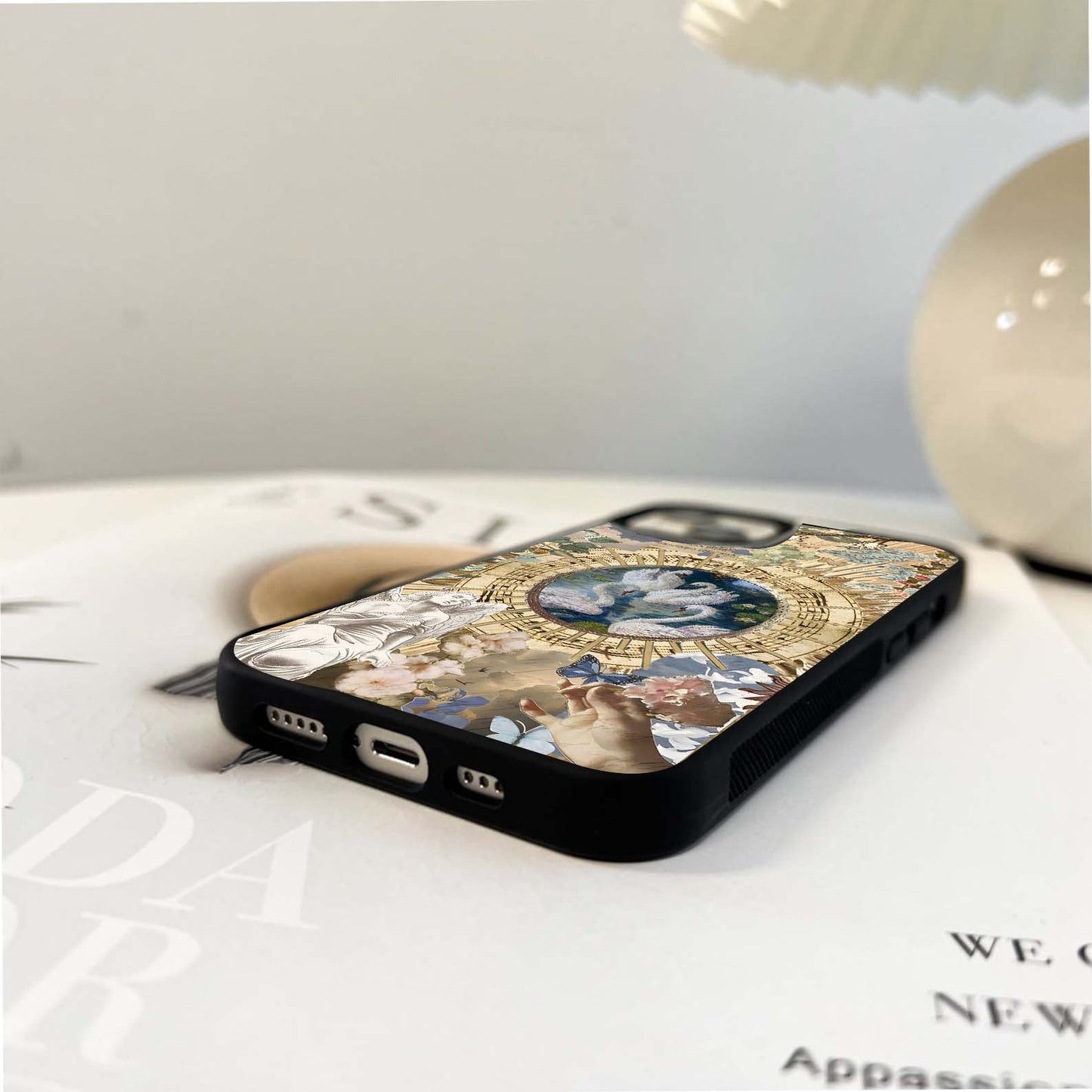 Heavenly Swan Serenade Glass Case