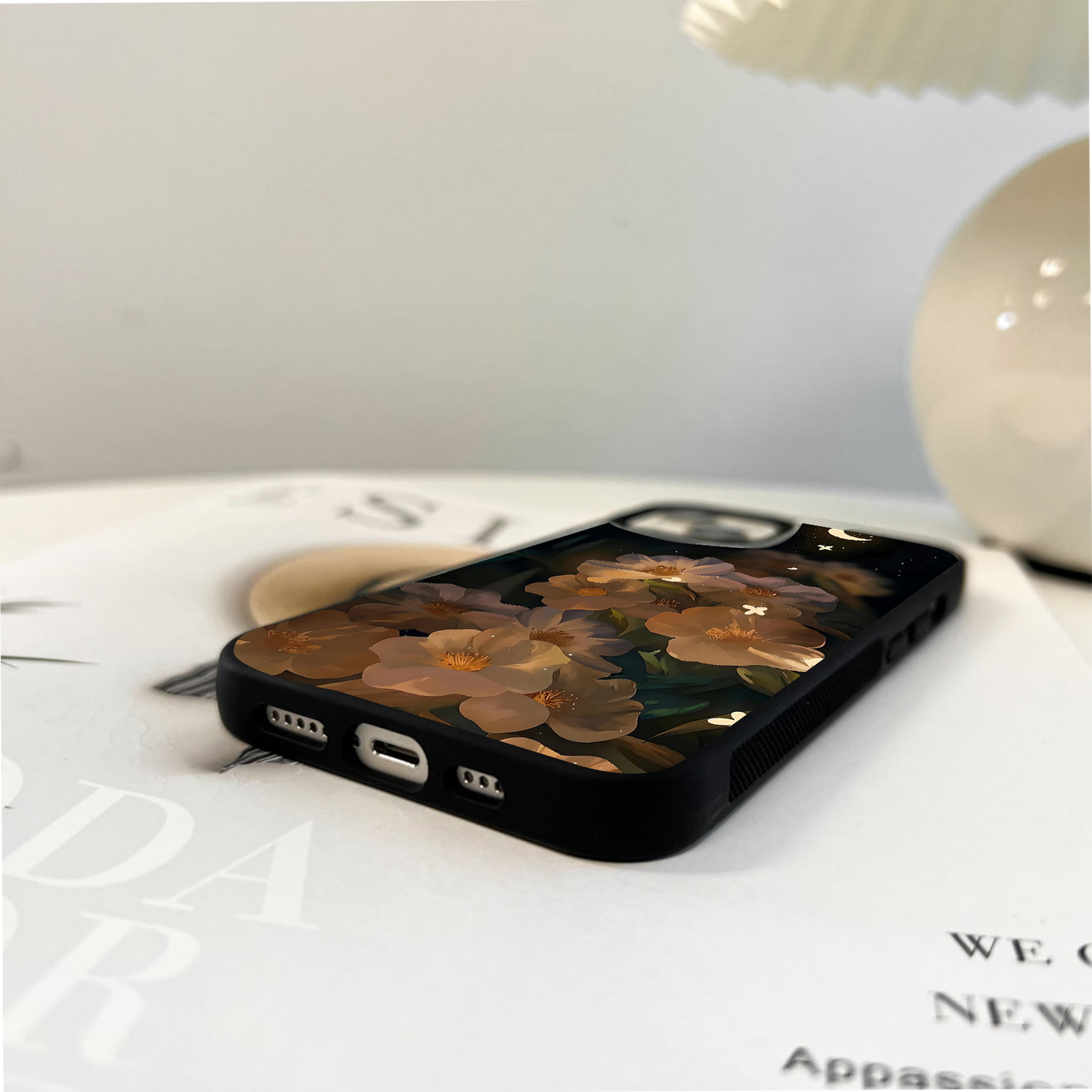 Celestial Petal Night Glass Case