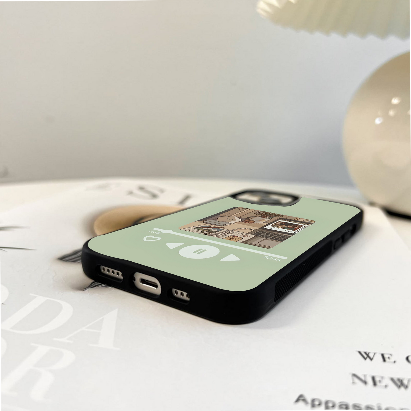 Cozy Desk Mood Glass Case