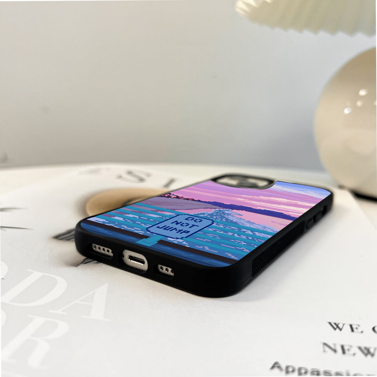 Do not jump sky Glass Case