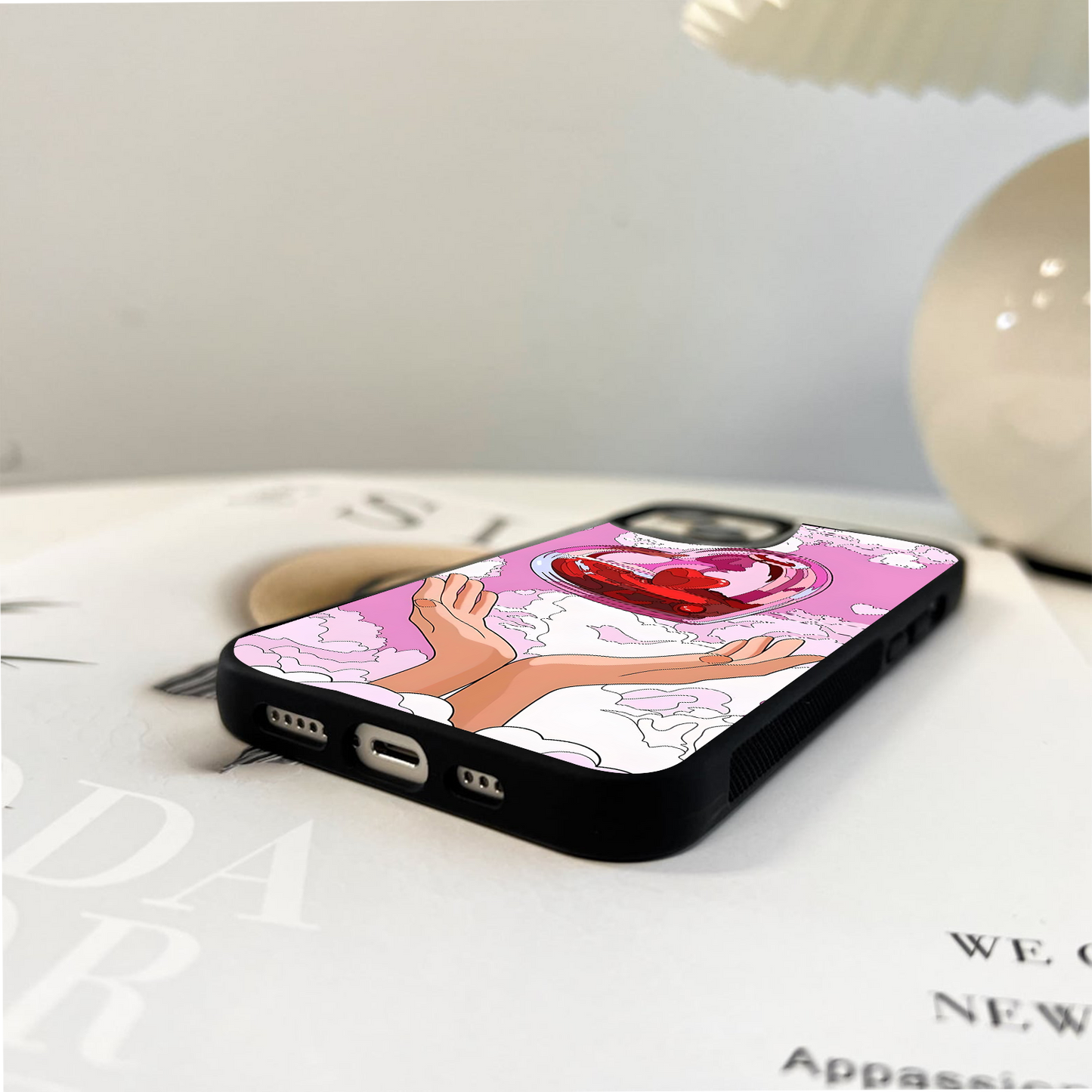 Heart Cloud Lift Glass Case