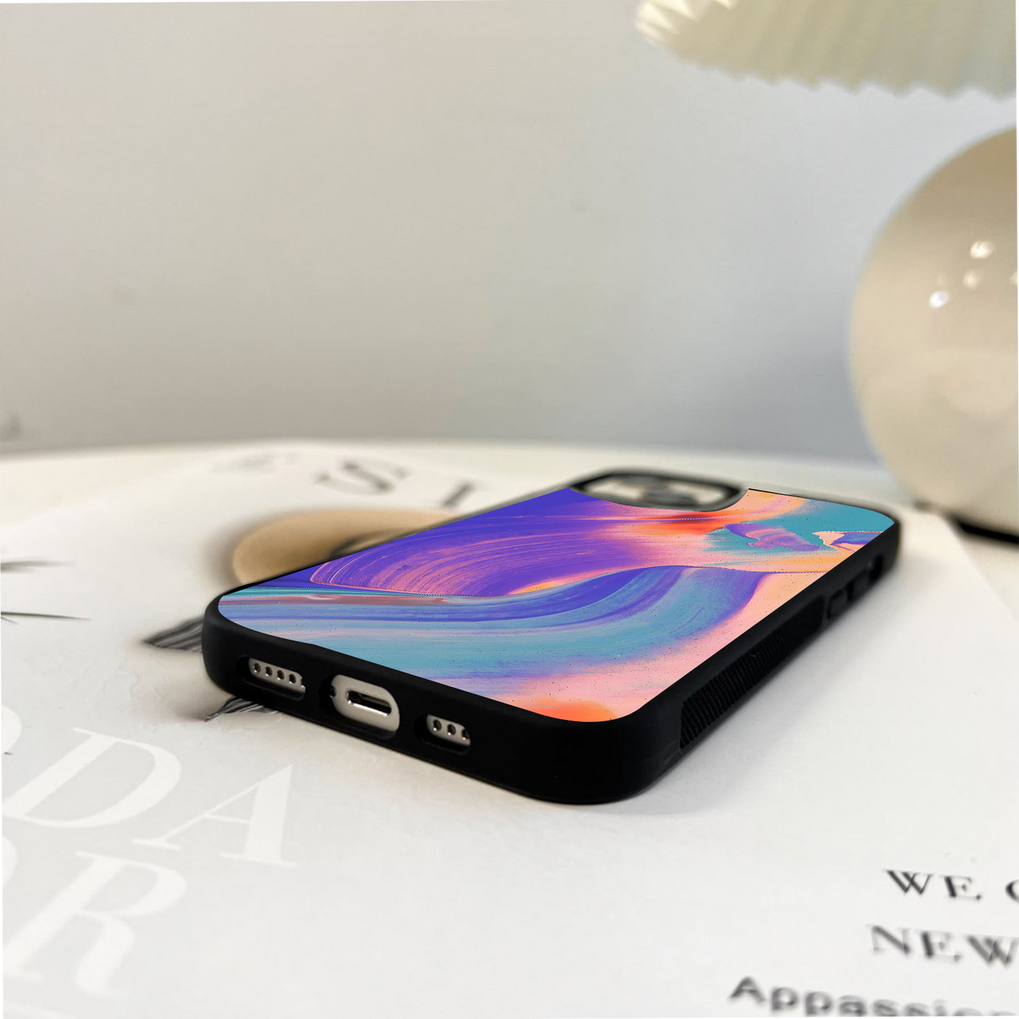 Illusion Painting Glass Case