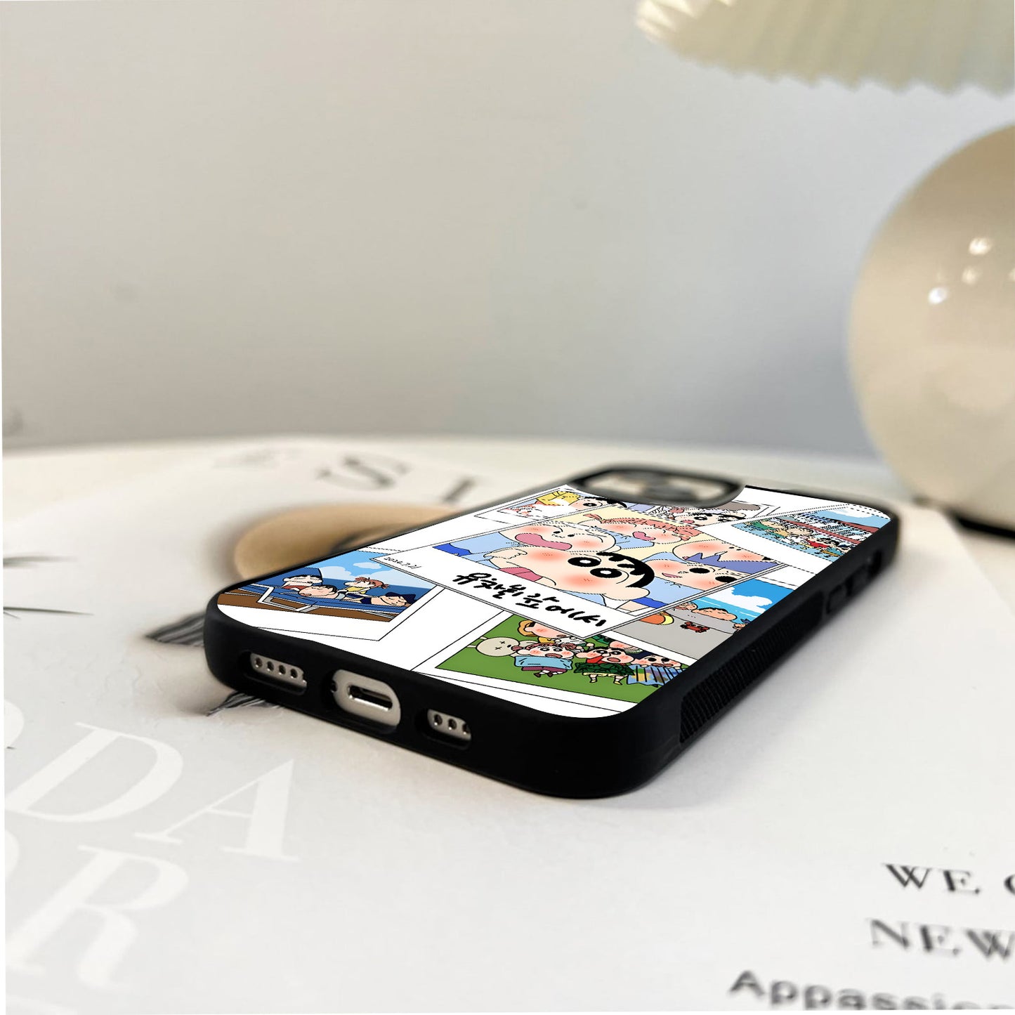 Cute Memories Shinchan Glass Case