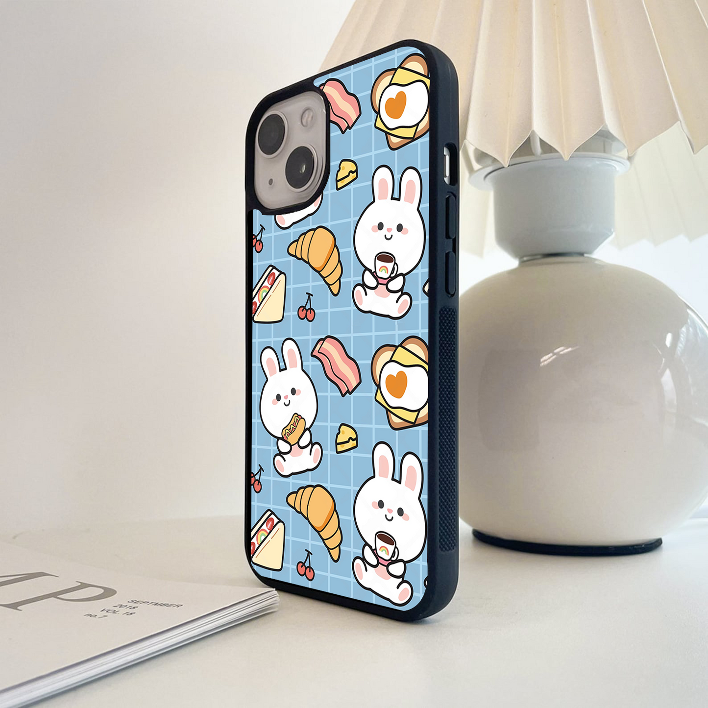 Kawaii Cafe Vibes Glass Case