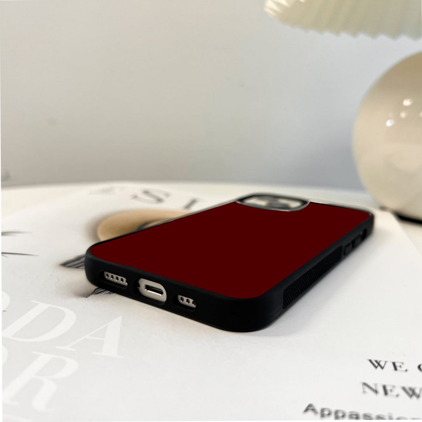 Pantone Red Inferno Glass Case