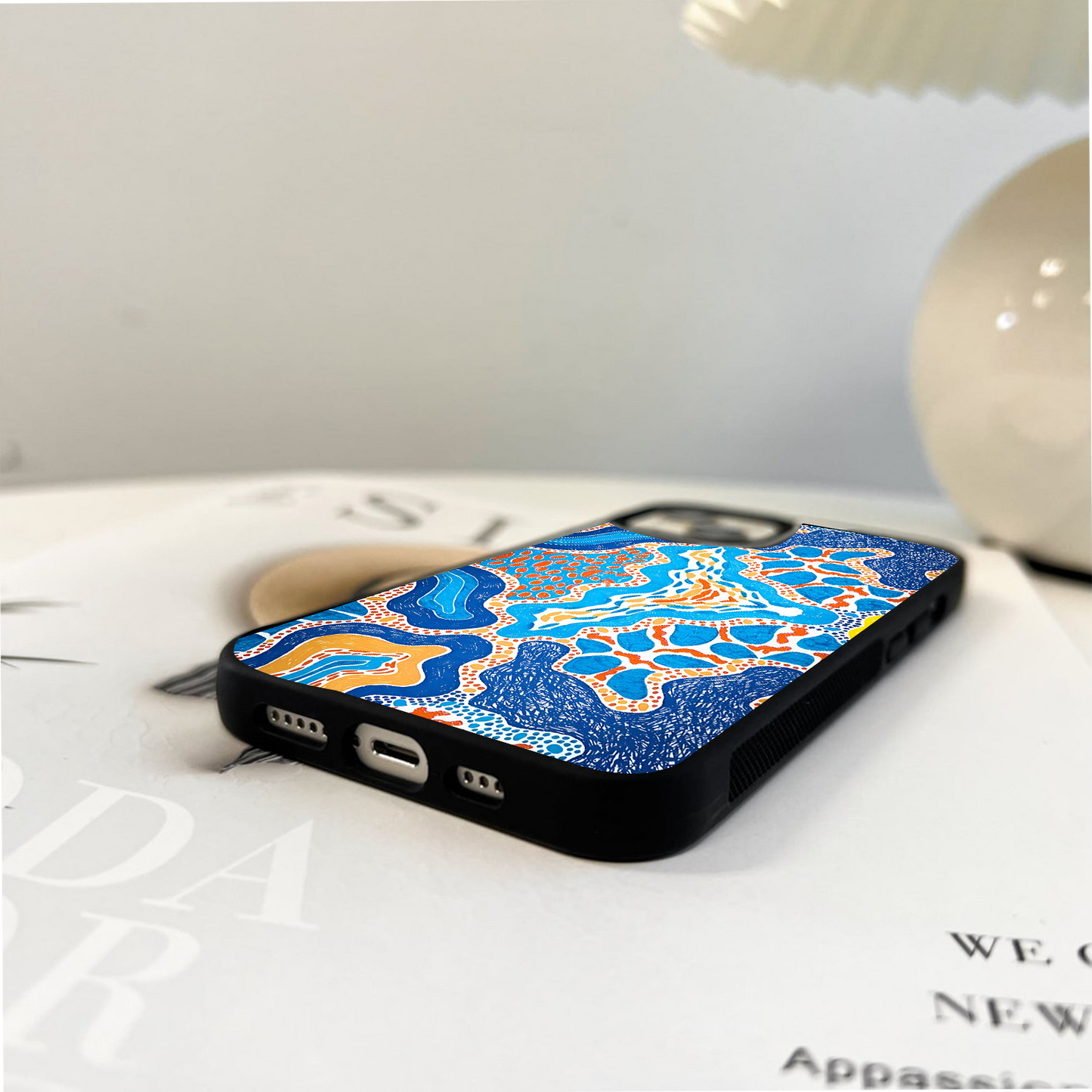 Blue Aura Glass Case