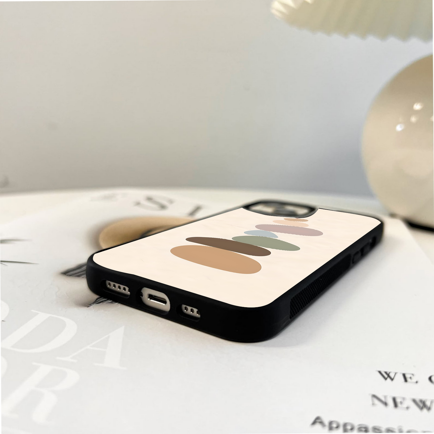 Stacked Pebbles With Heart Glass Case