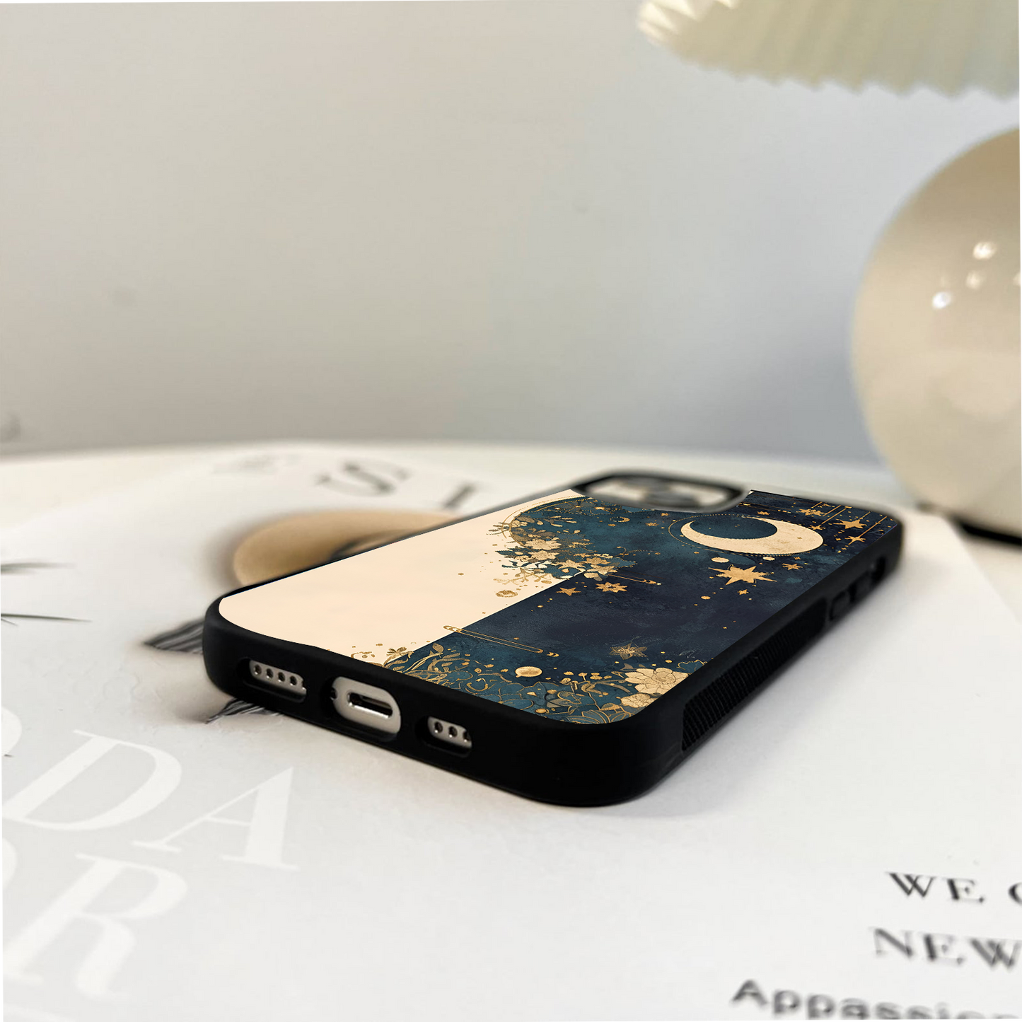 Golden Moon Night Glass Case