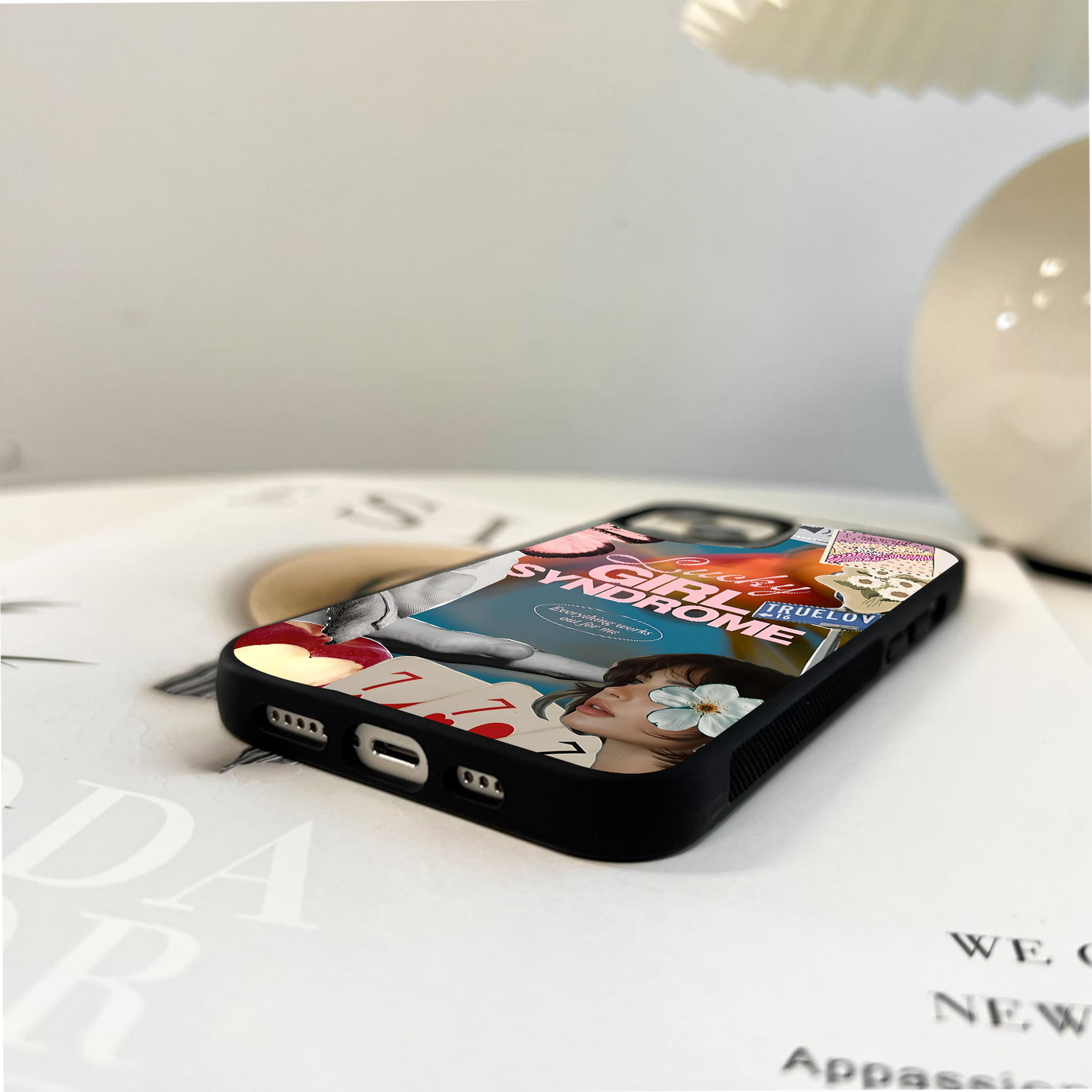 Lucky Girl Syndrome Quotes Glass Case