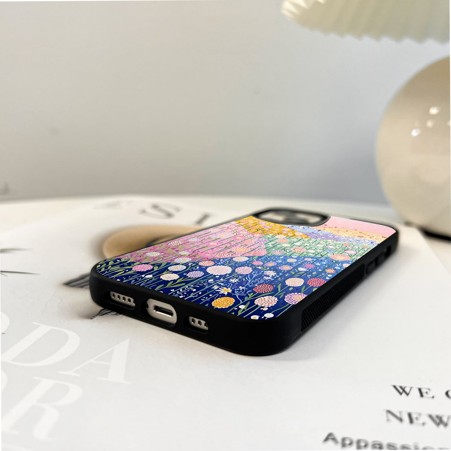 Pastel Bloom Valley Glass Case