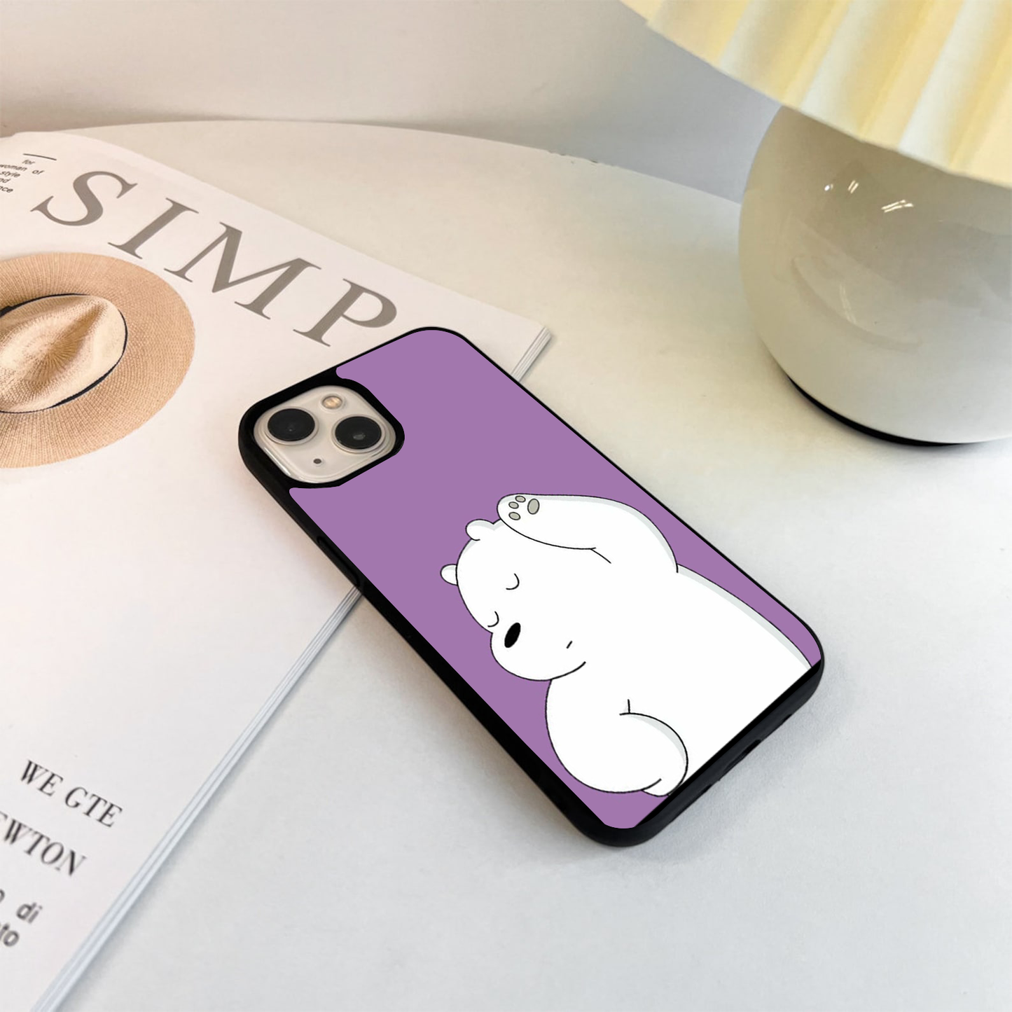 Chill Polar Vibe Purple Glass Case