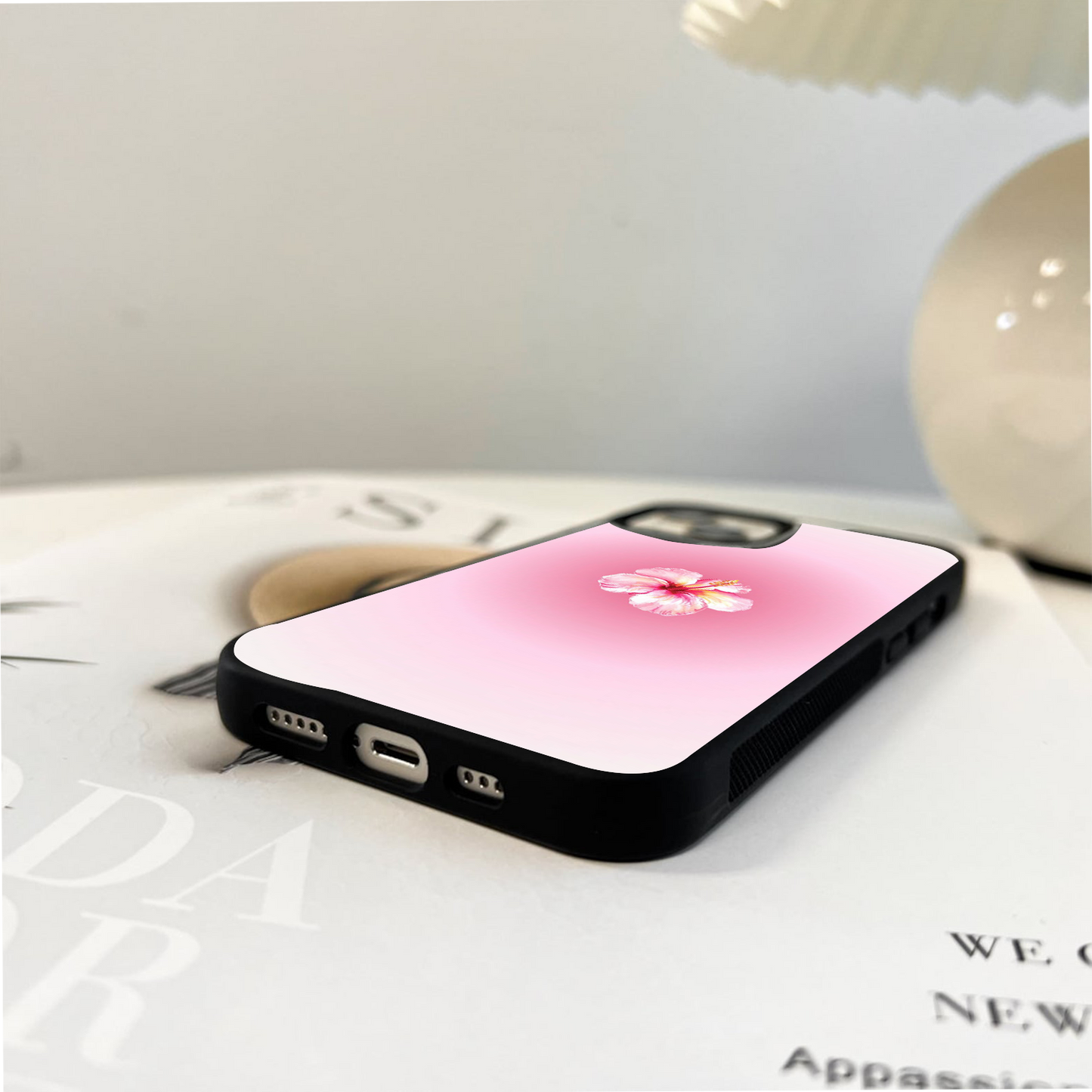Soft Petal Serenity Glass Case