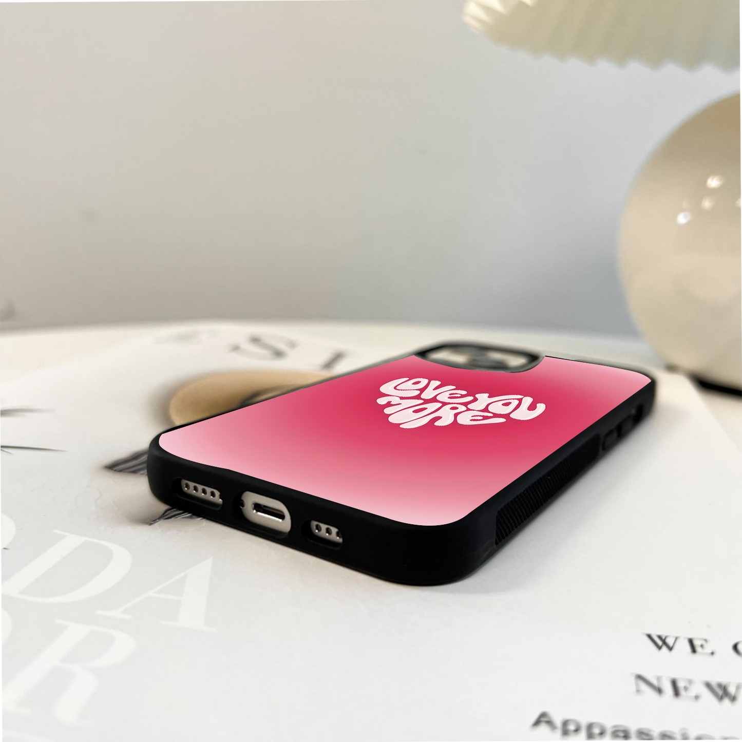 Love You More Quotes Glass Case