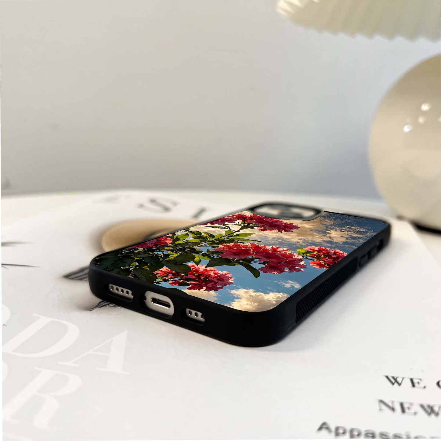 Moonlit Blossom Charm Glass Case