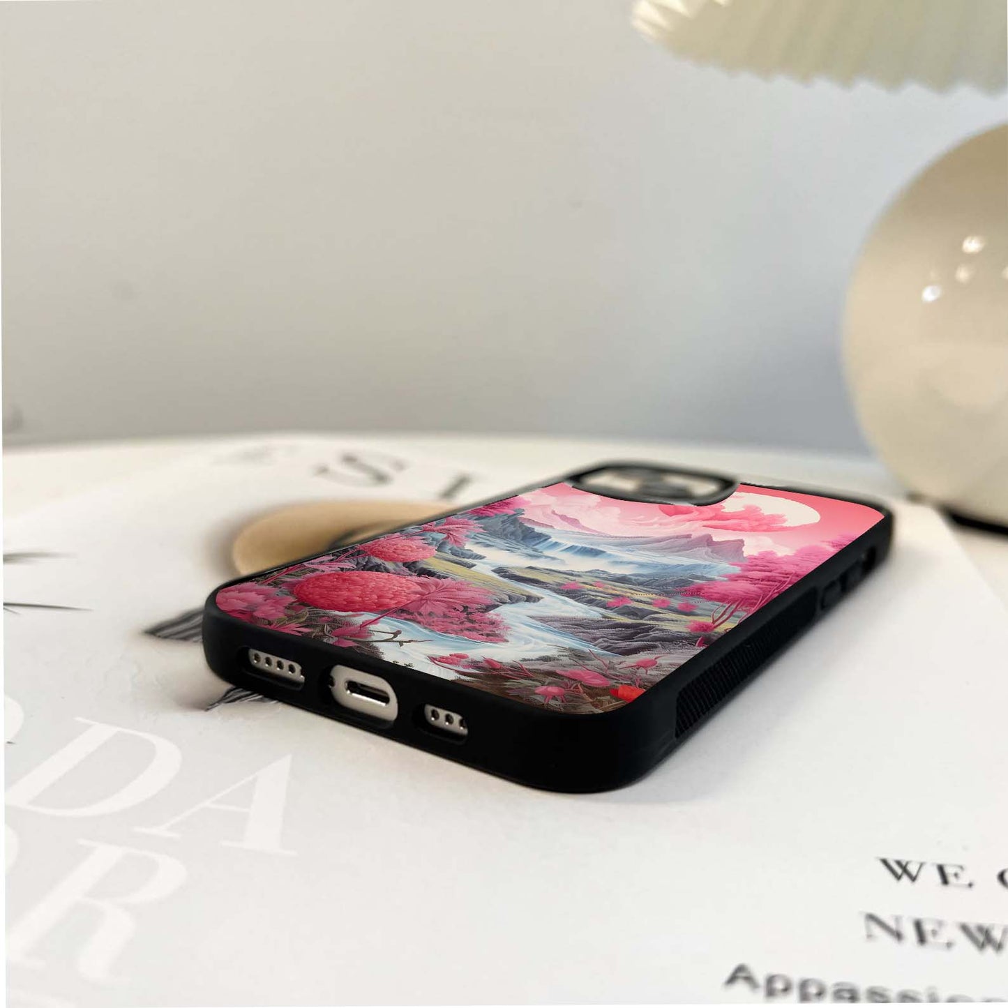 Cotton Moonrise Glass Case