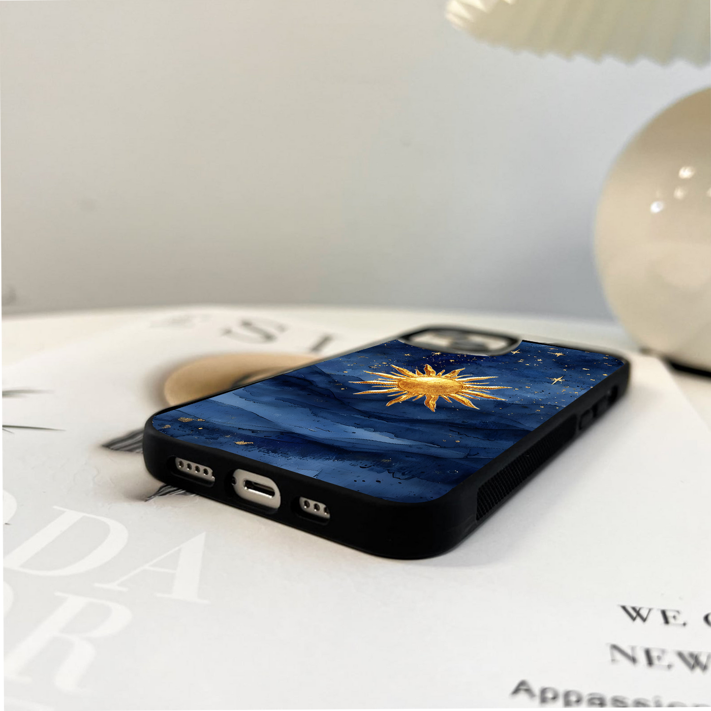 Celestial Blue Glow Glass Case