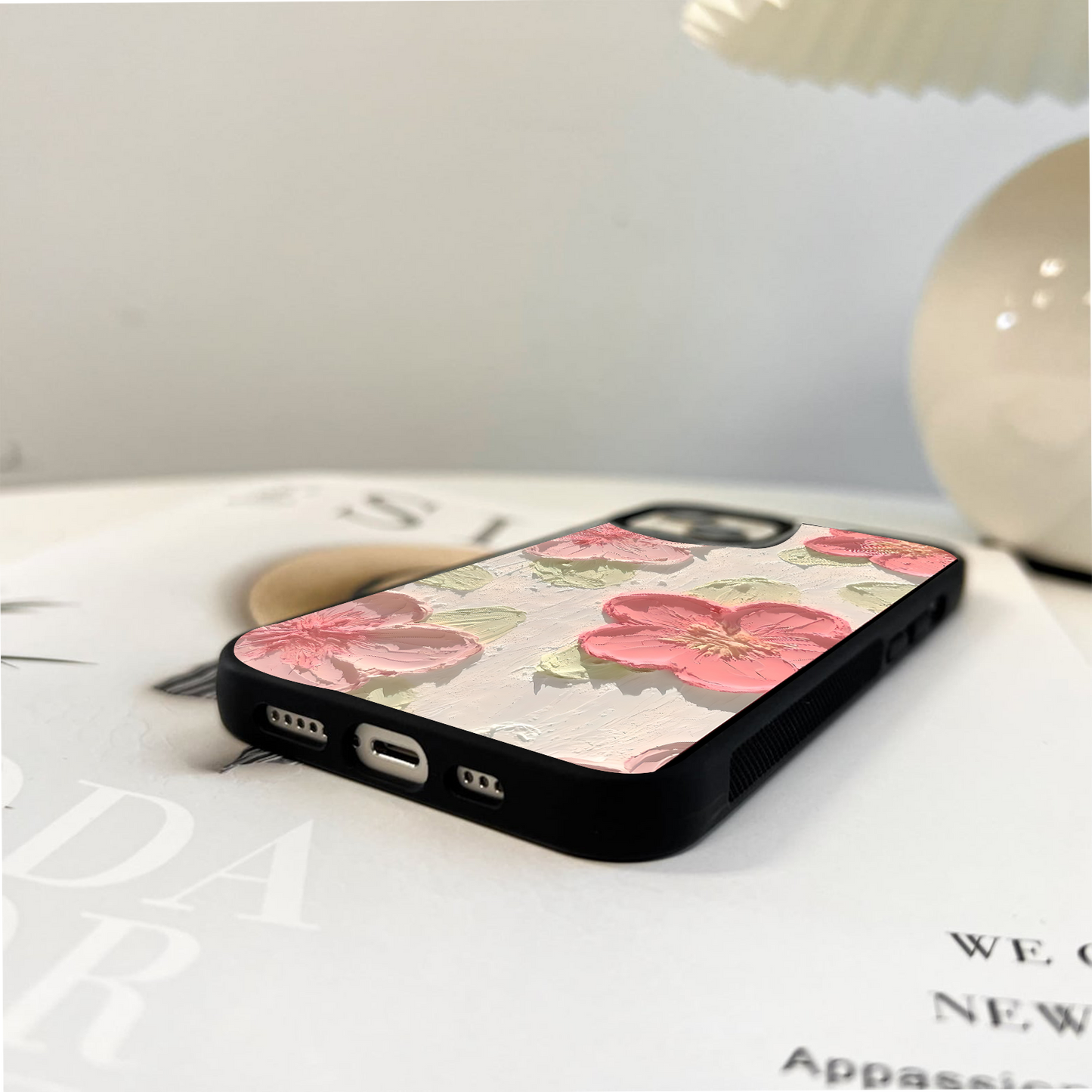 Whipped Blossom Texture Glass Case