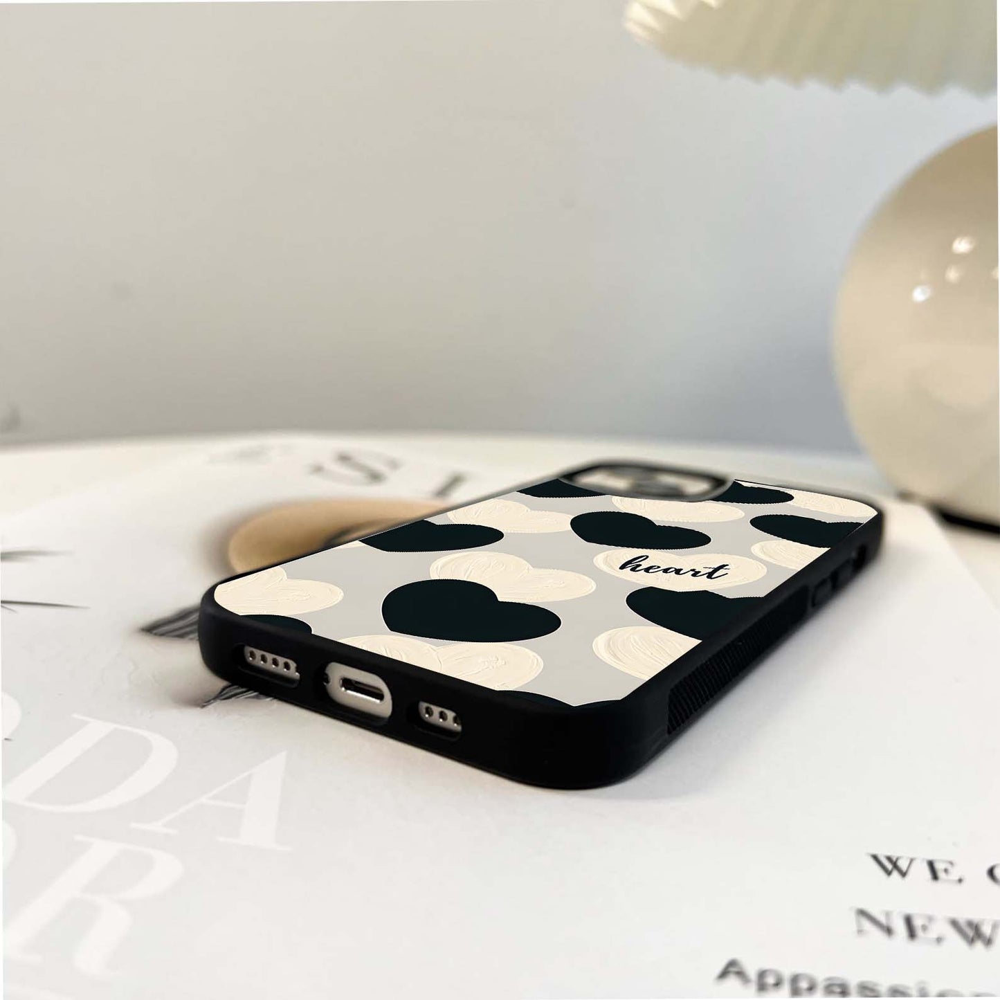 Midnight Heartbeat Whispers Glass Case