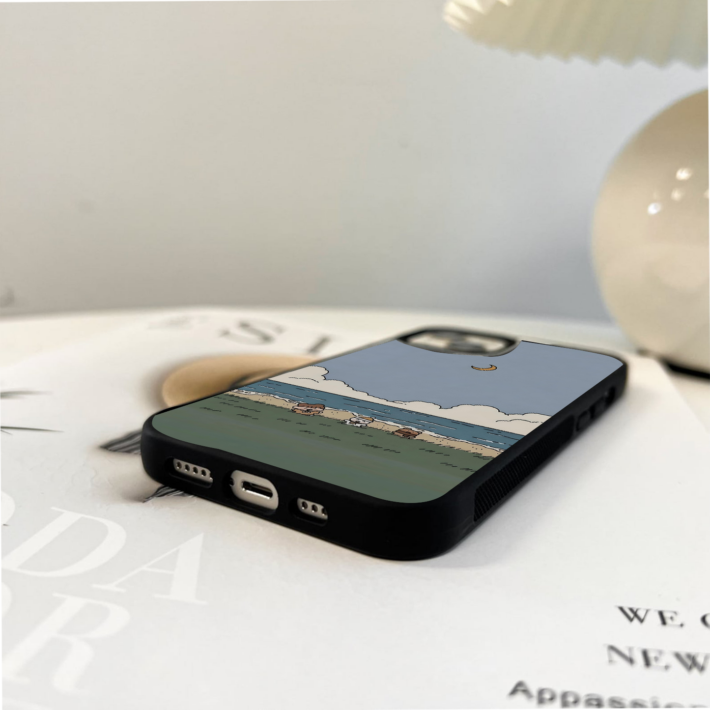 Cozy Moon Beach Glass Case