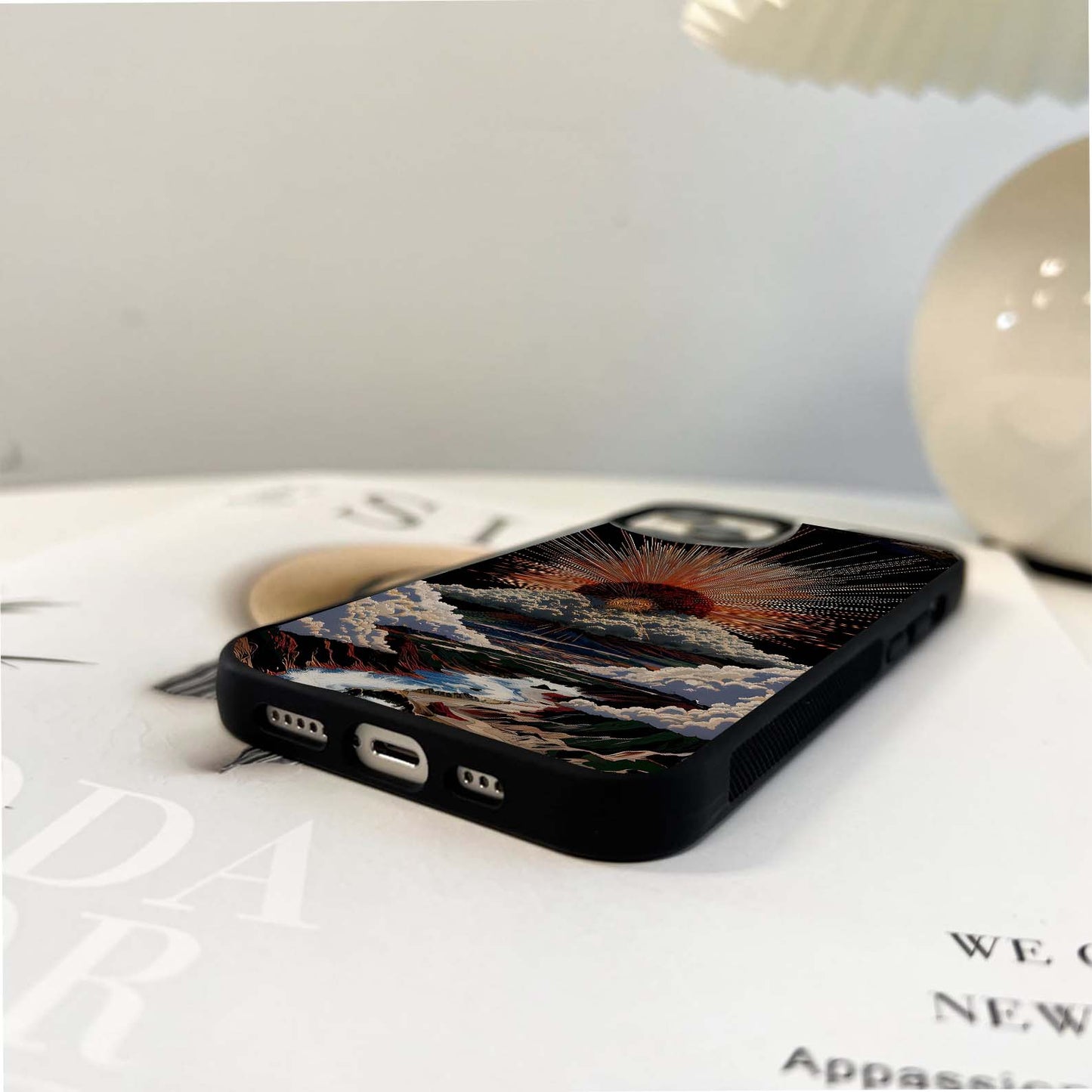 Dramatic Light Rays Glass Case