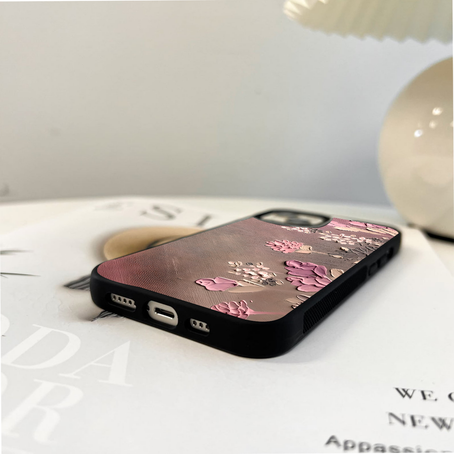 Rosy Tactile Whispers Glass Case