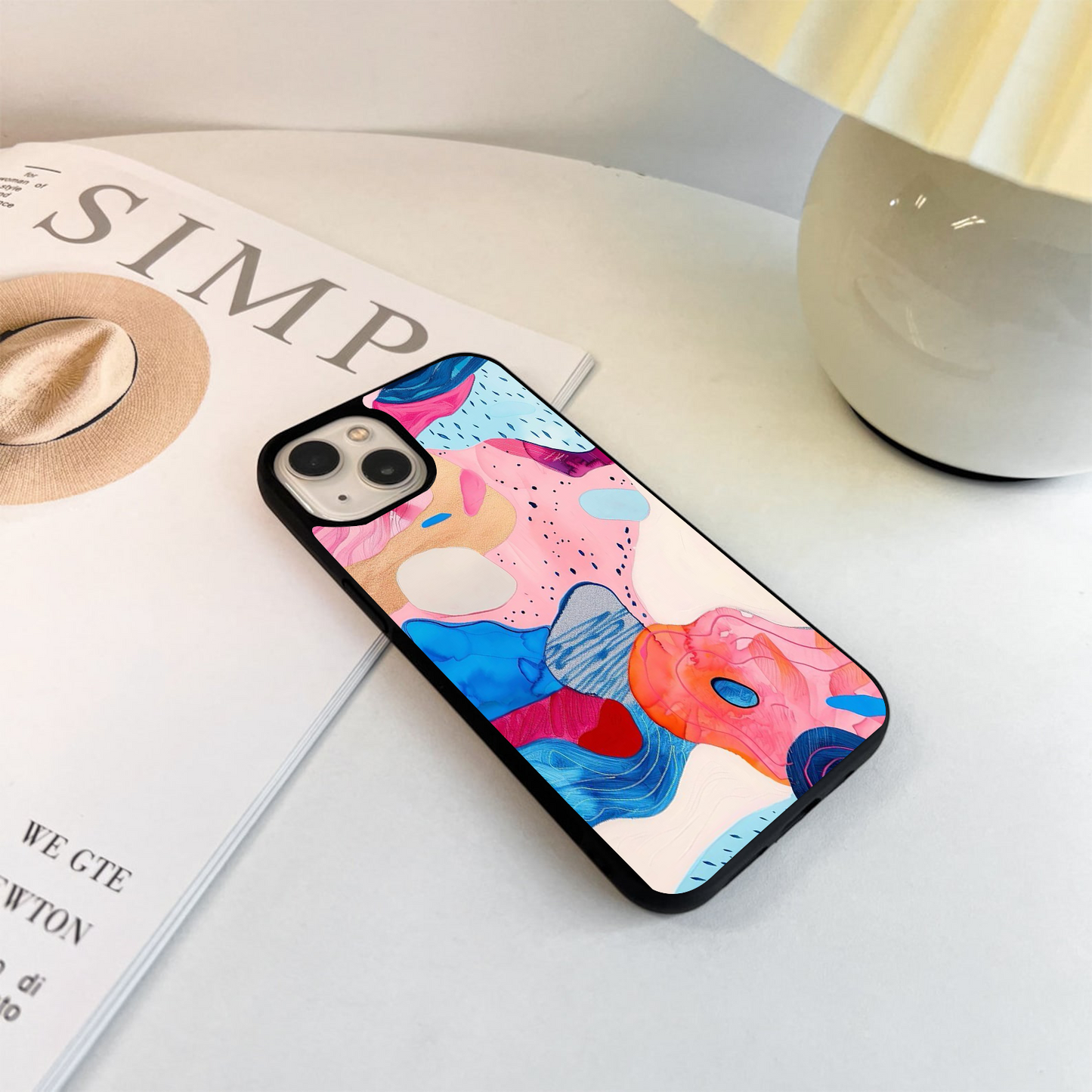 Dreamy Wave Patterns Glass Case