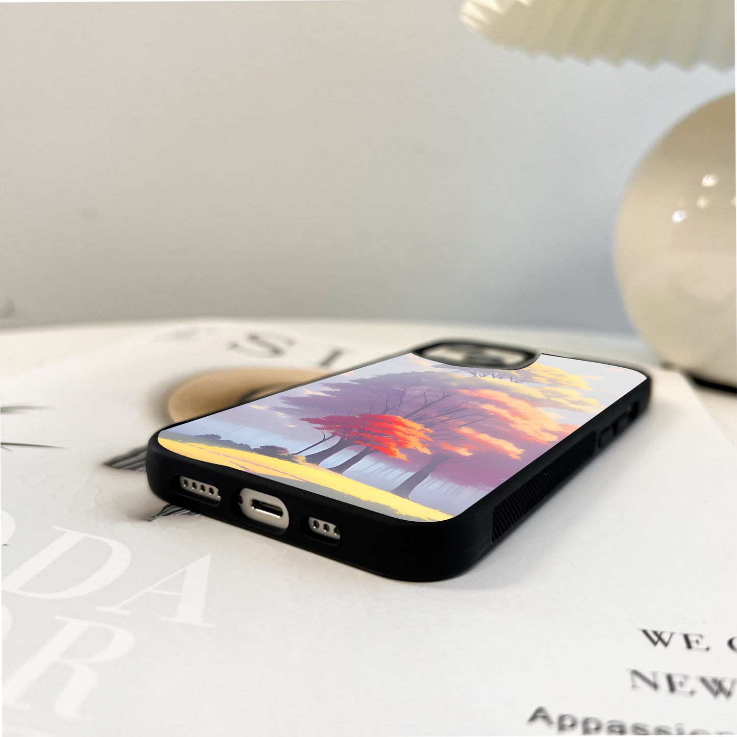 Golden Tree Haze Glass Case