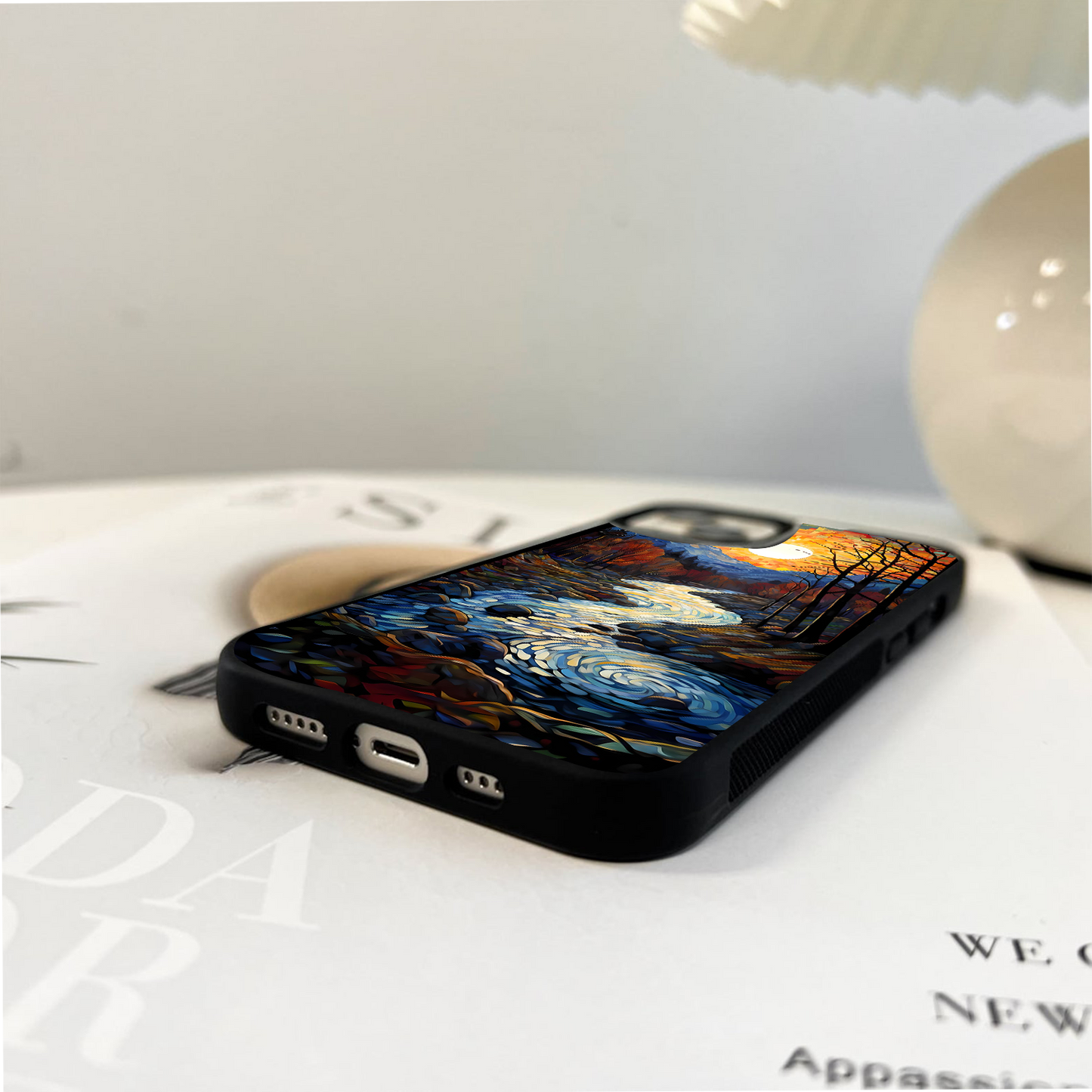 River of Painted Dreams Glass Case