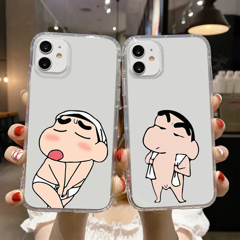 Funny Sinchan Cute Clear Silicon Case Cover