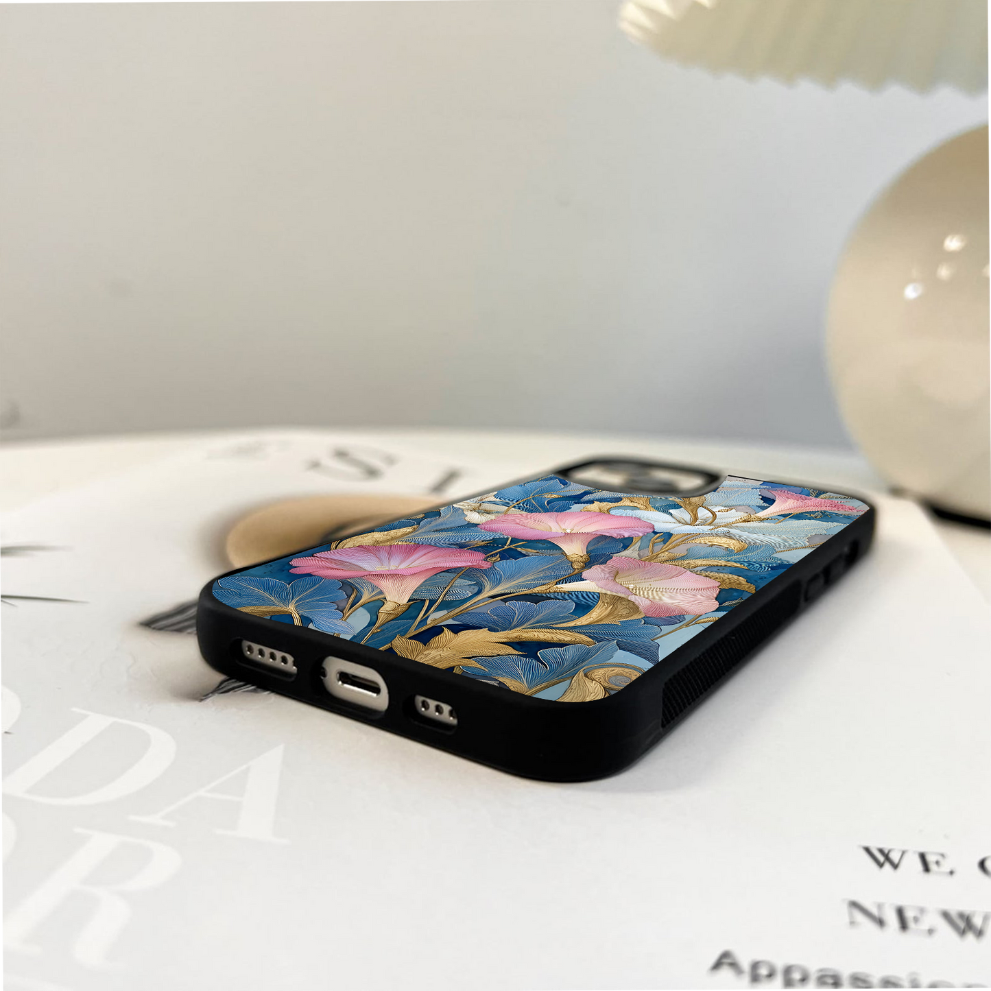 Golden Blossom Dream Glass Case