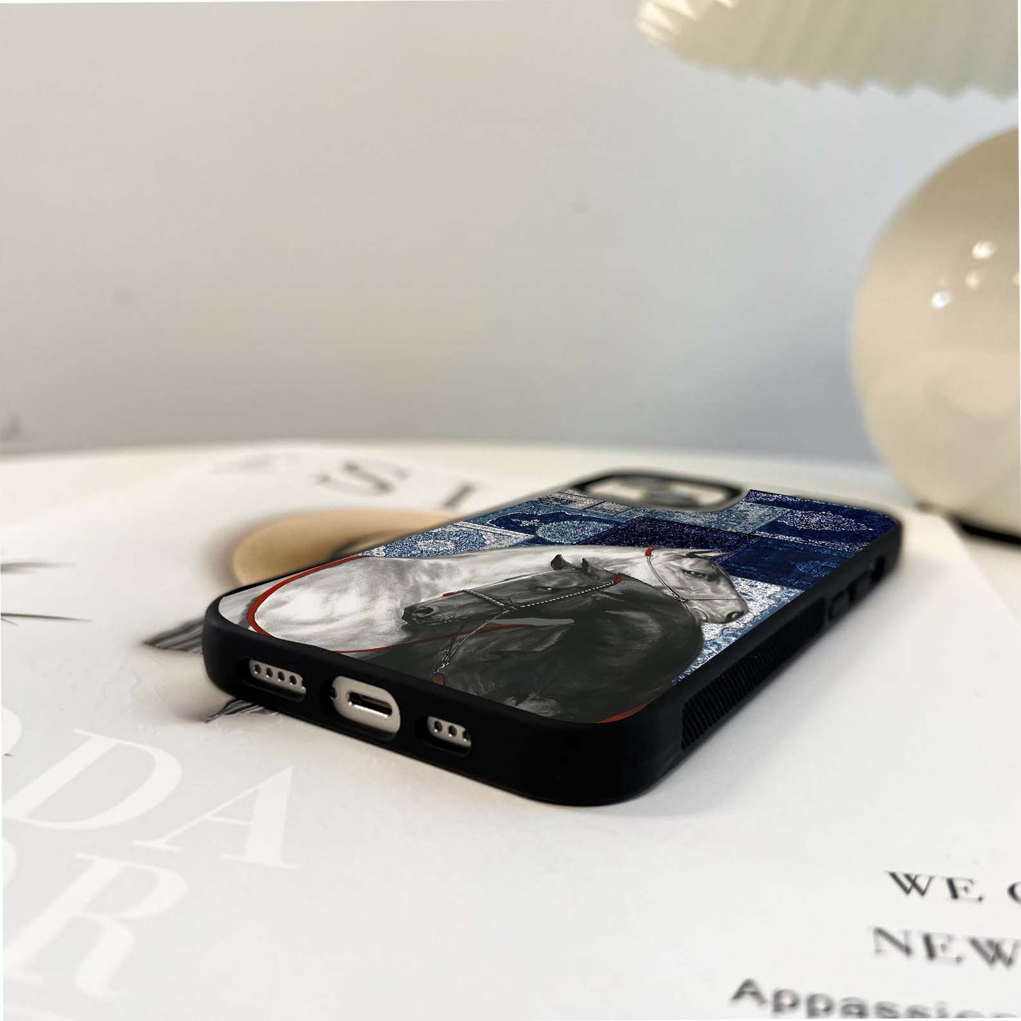 Midnight Stallion Blues Glass Case