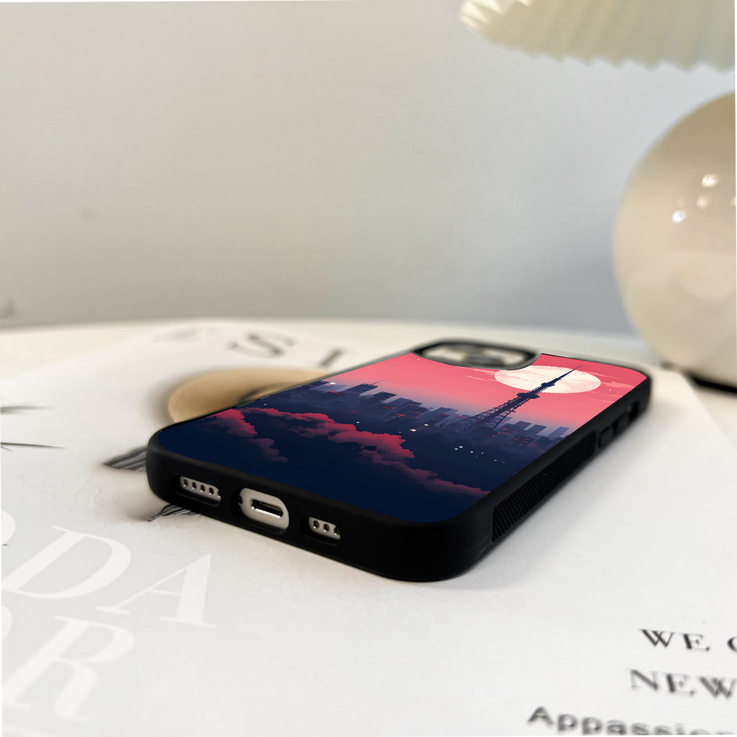 City Scape Art Glass Case