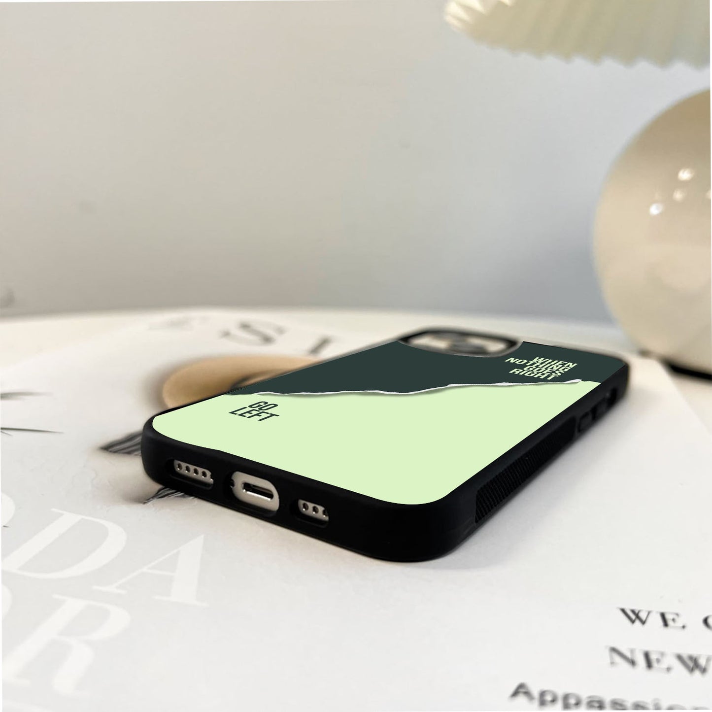 Let Go Quote Glass Case