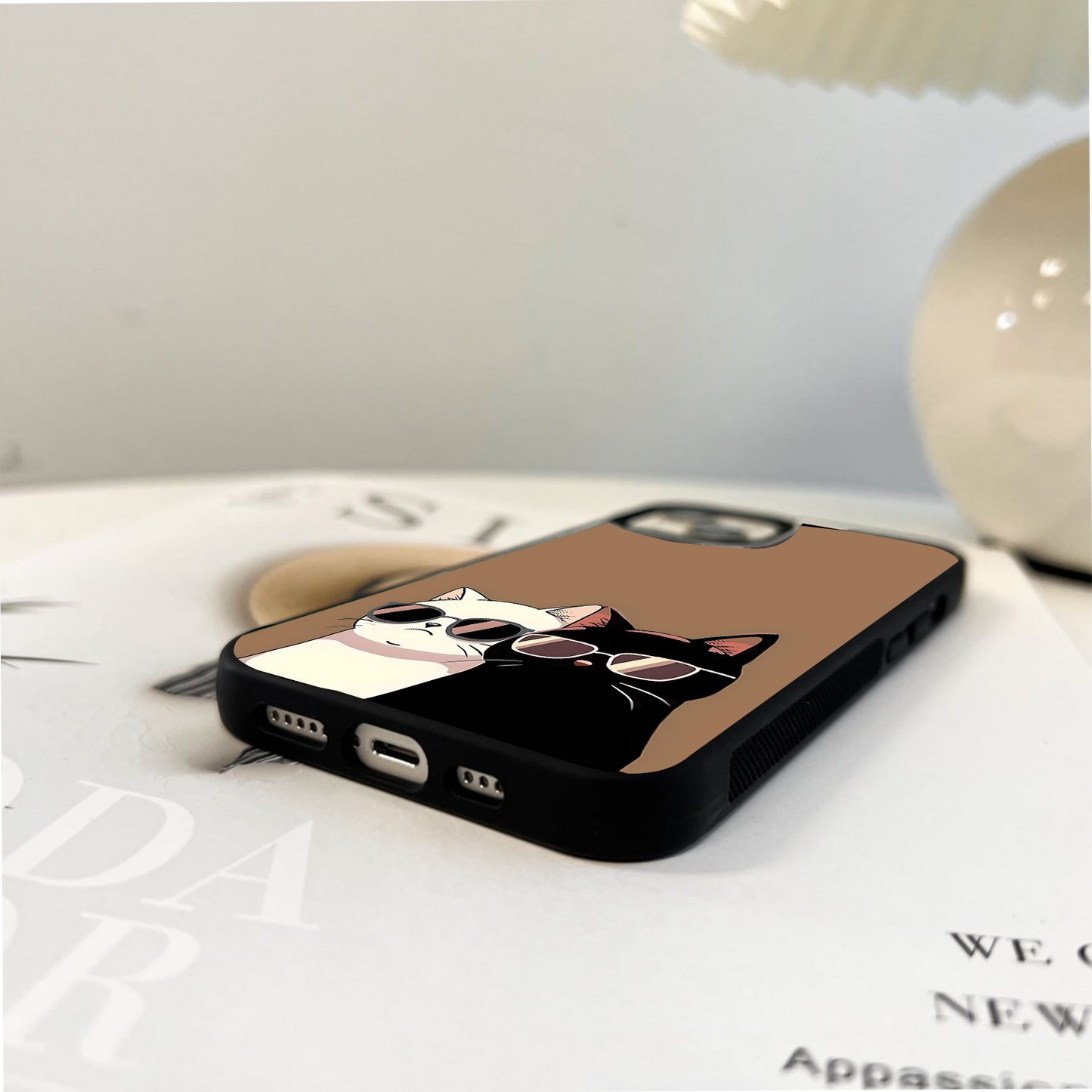 Cool Cat Vibes Glass Case