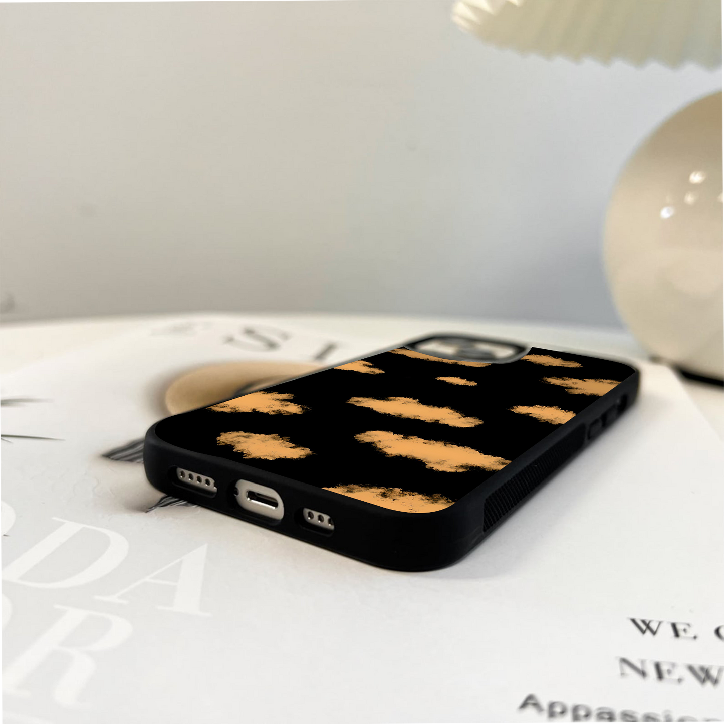 Golden Dream Puffs Glass Case