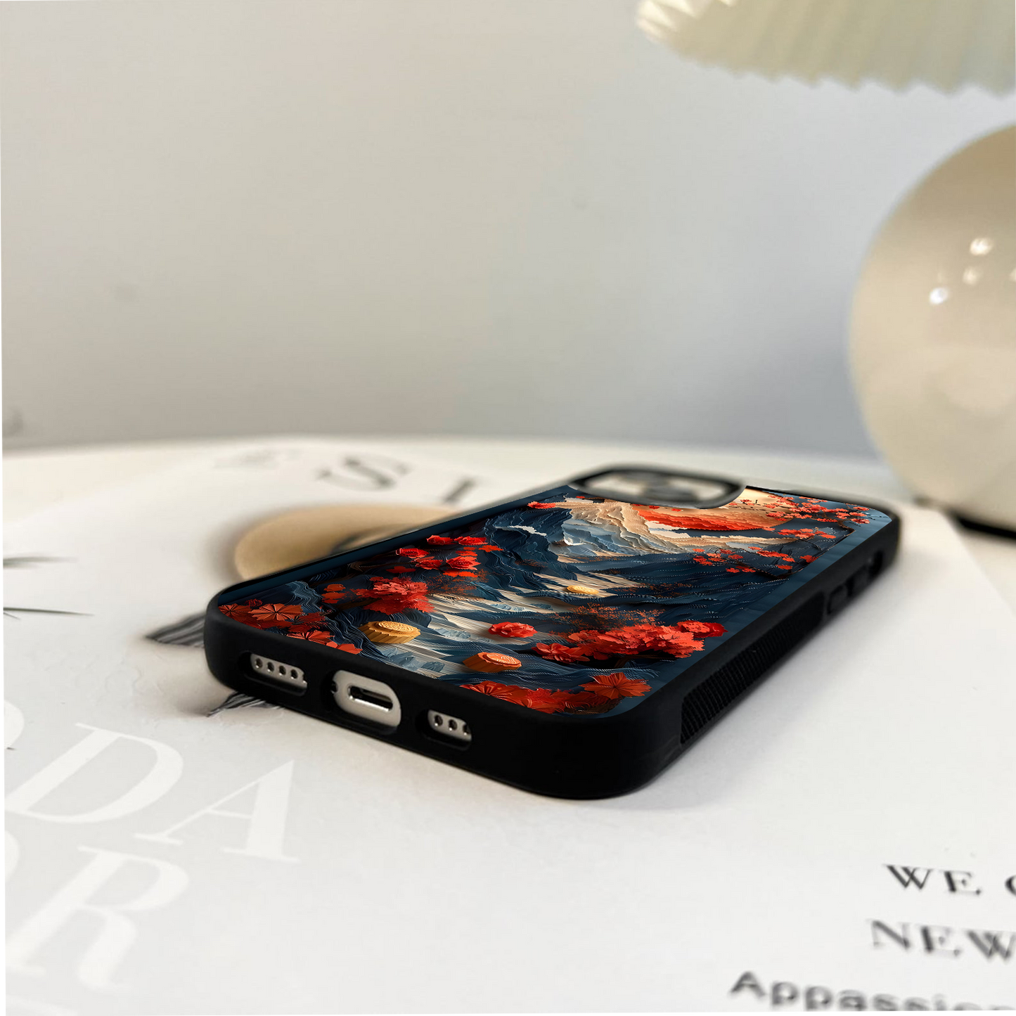 Crimson Valley Glow Glass Case