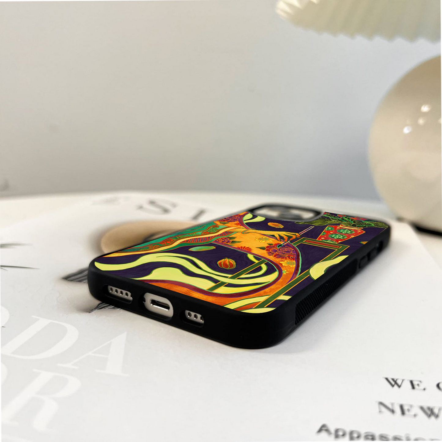 Lotus Grace Flow Glass Case