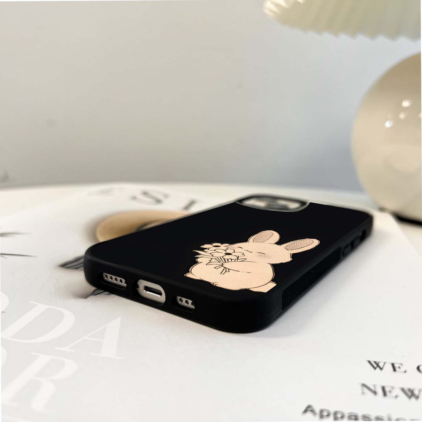 Gentle Bunny Bloom Glass Case