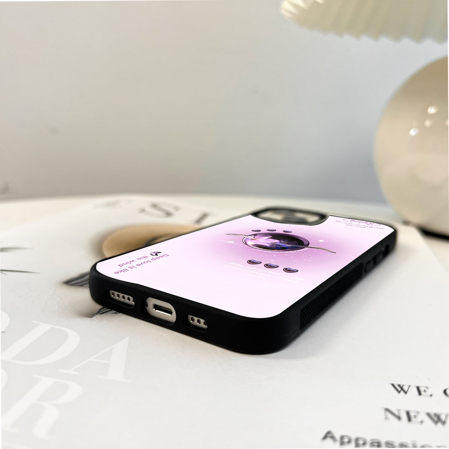 Lucky Heart Planet Glass Case