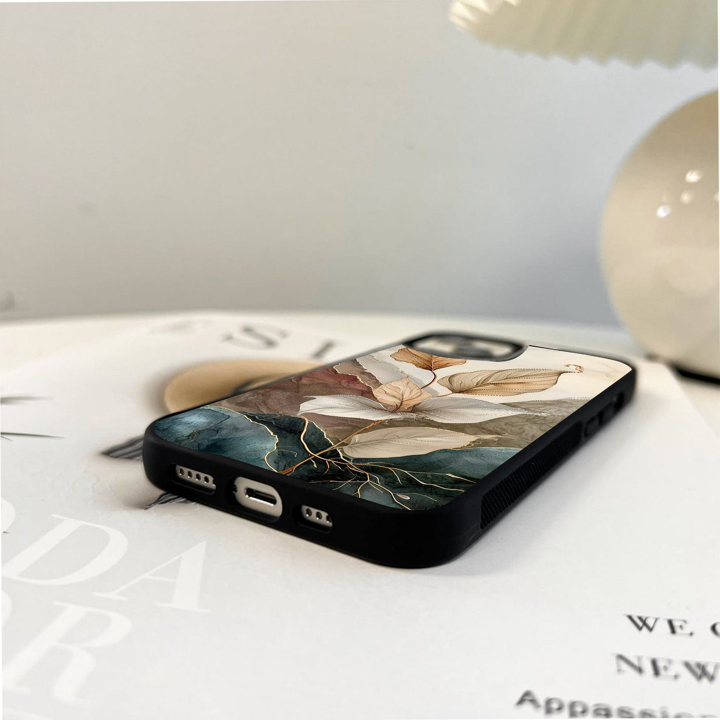 Earthy Colored Abstract Glass Case