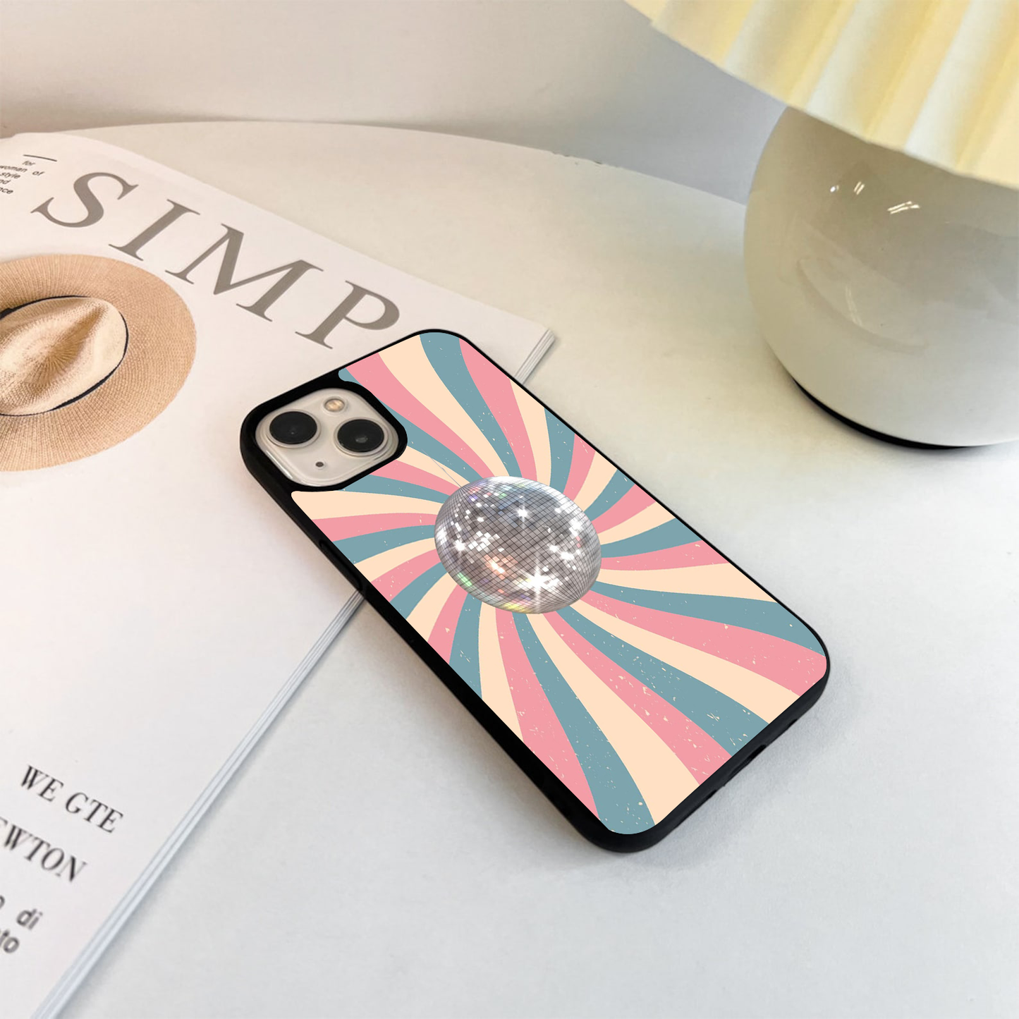 Retro Disco Vibes Glass Case