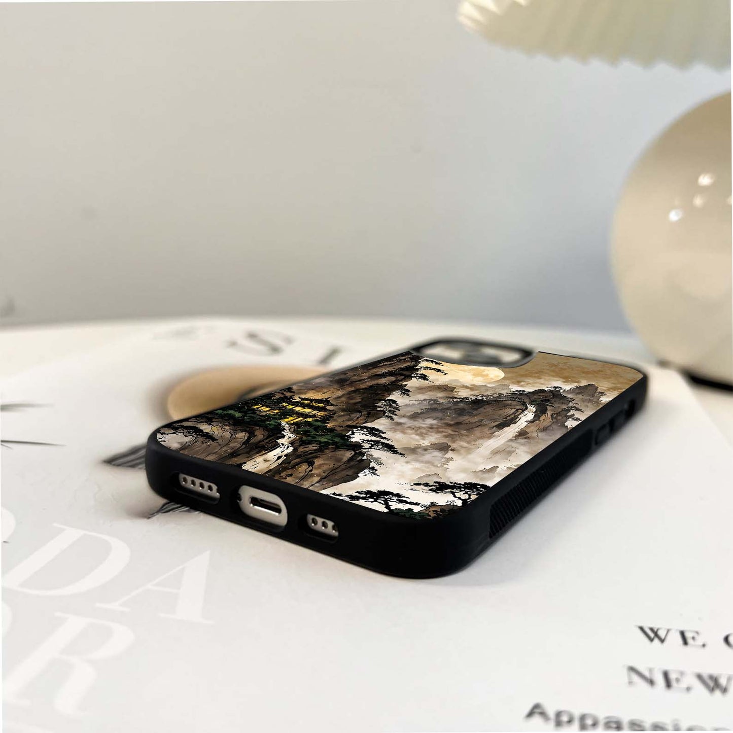 Mystic Moon Peaks Glass Case